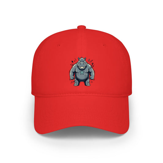 Cute Grumpy Monster Embroidered Baseball Cap