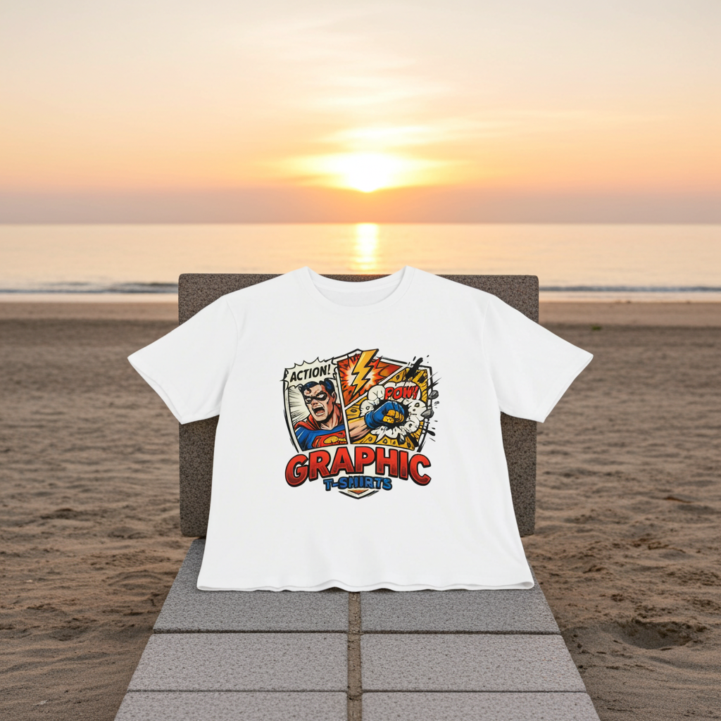 Action! POW Vintage Comic Pop Art T-Shirt
