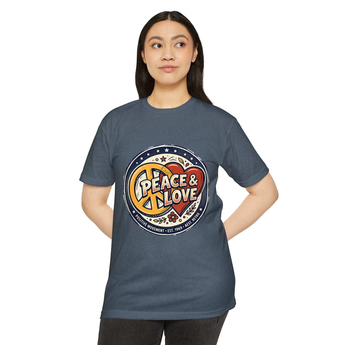 Peace & Love Retro Peace Sign T-Shirt