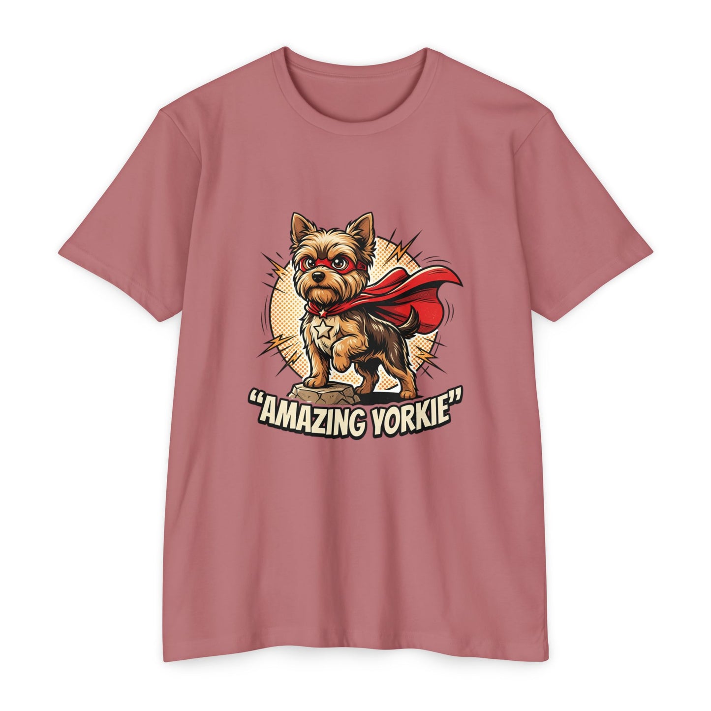 Yorkie Superhero T-Shirt — Cute Yorkshire Terrier Graphic Tee