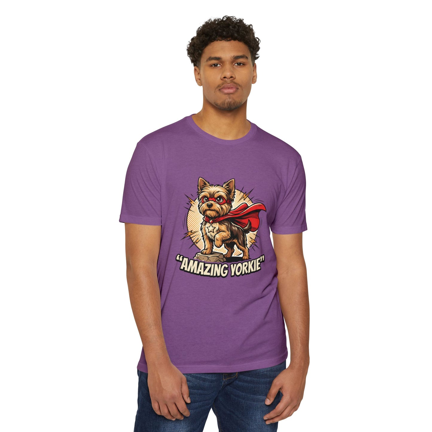 Yorkie Superhero T-Shirt — Cute Yorkshire Terrier Graphic Tee