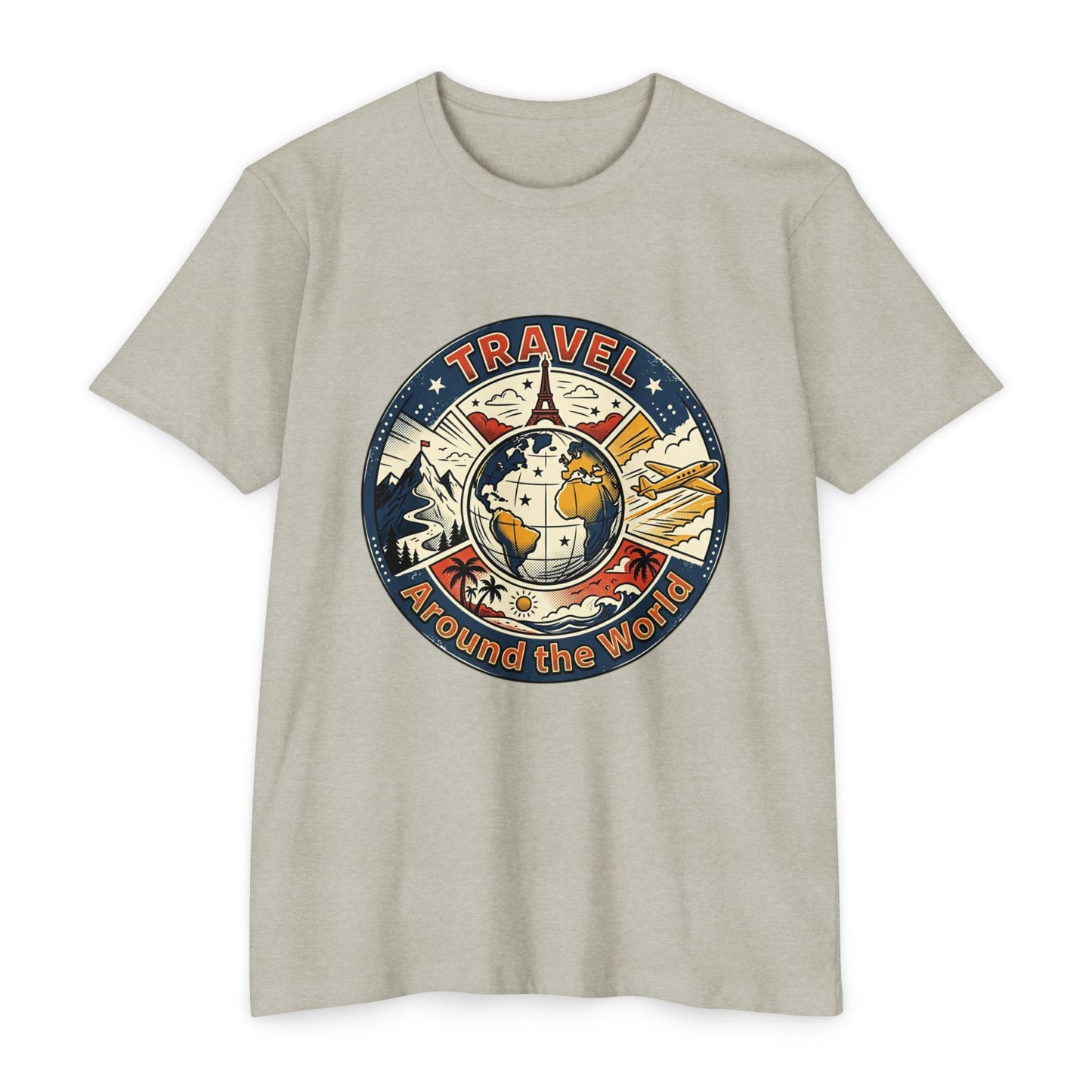 Vintage Globe Adventure T-Shirt — Travel Around the World Tee