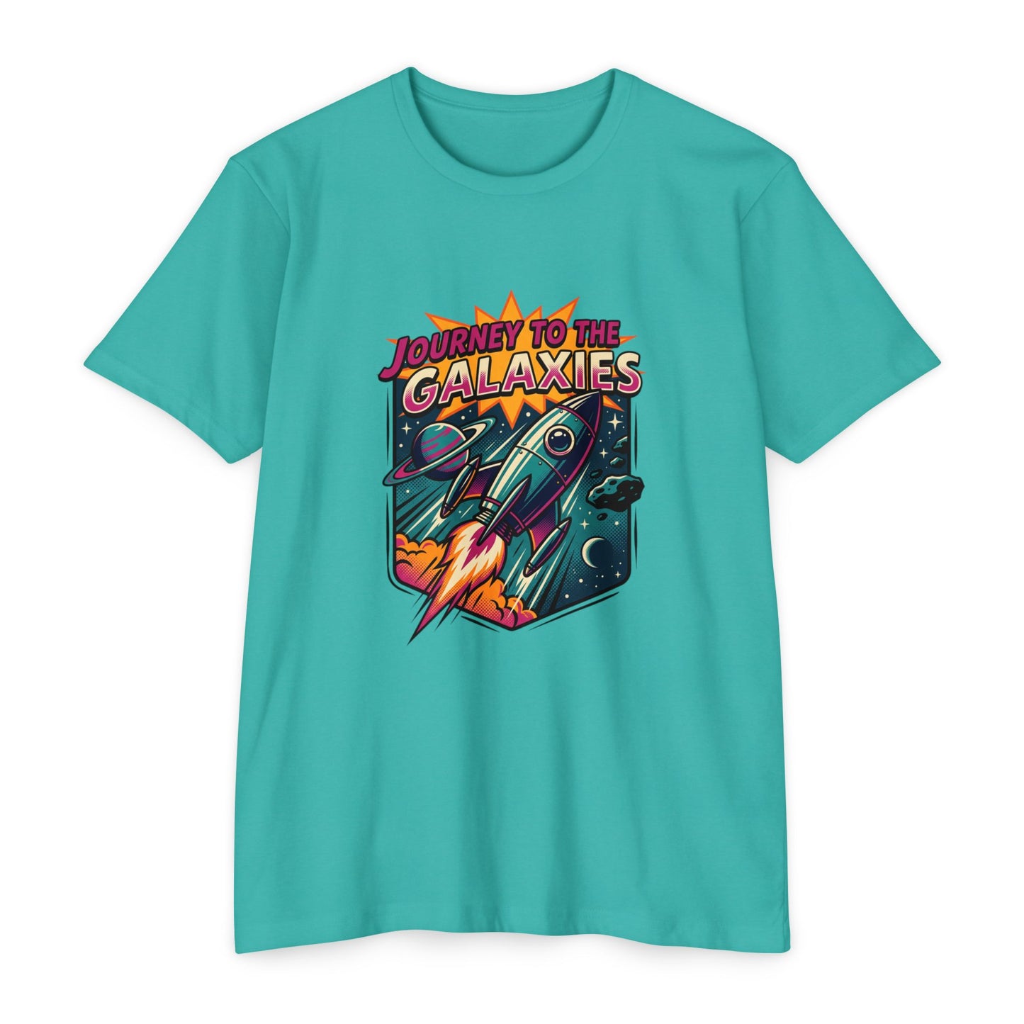 Journey to the Galaxies T-Shirt — Retro Rocket Space Tee
