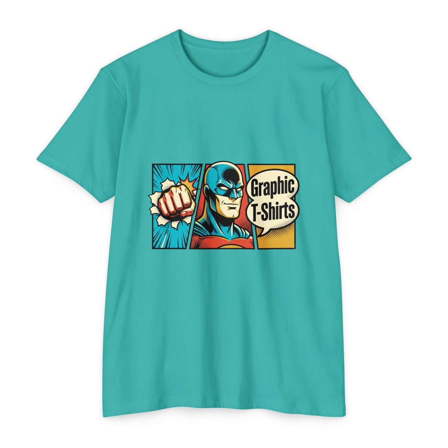 Retro Comic Superhero T-Shirt — Pop Art Graphic Tee