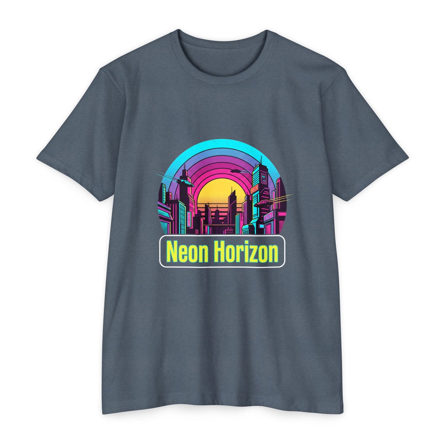 Neon Horizon Retro City T-Shirt