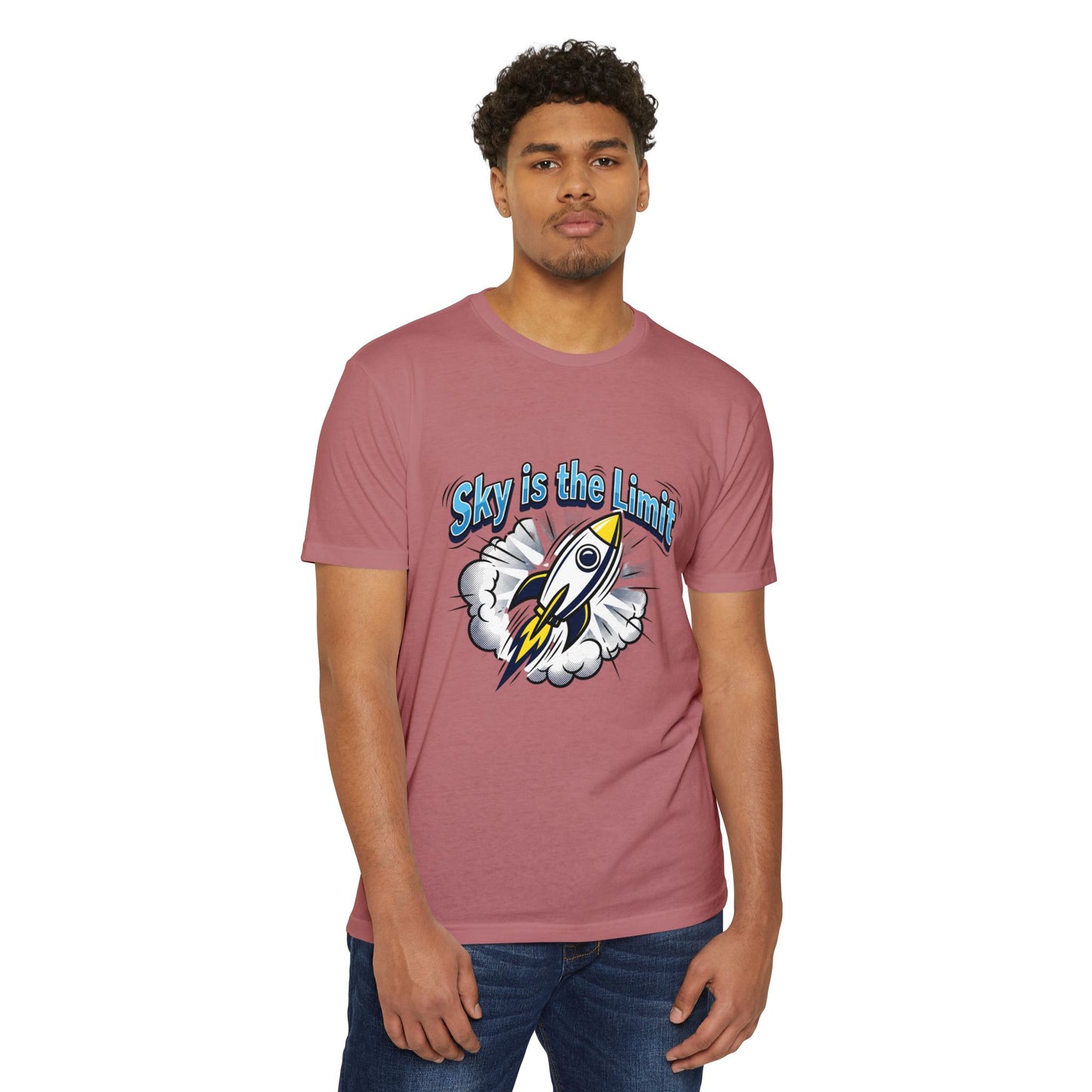 Sky Is the Limit Rocket T-Shirt — Inspirational Graphic Tee