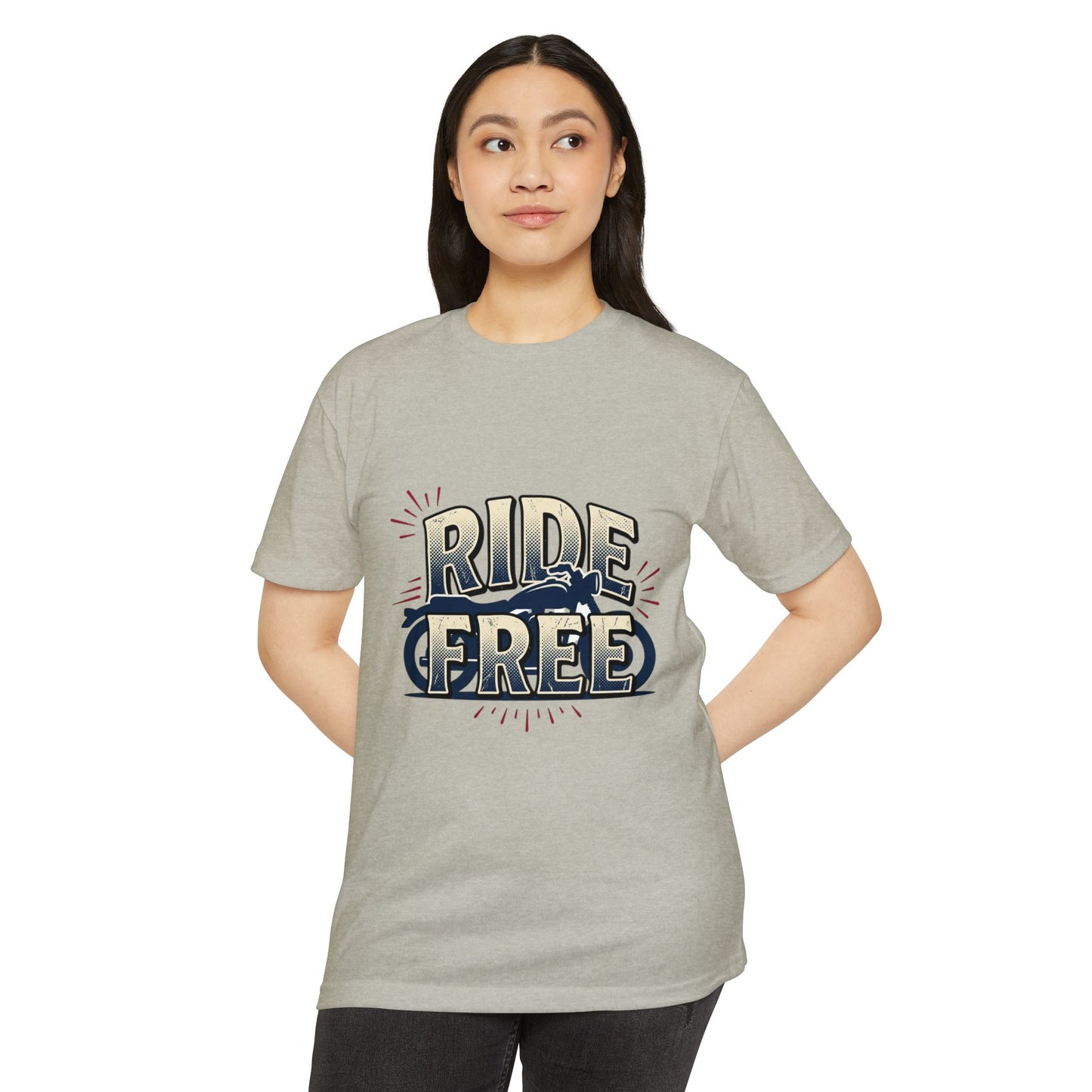 Ride Free Motorcycle T-Shirt — Vintage Biker Graphic Tee