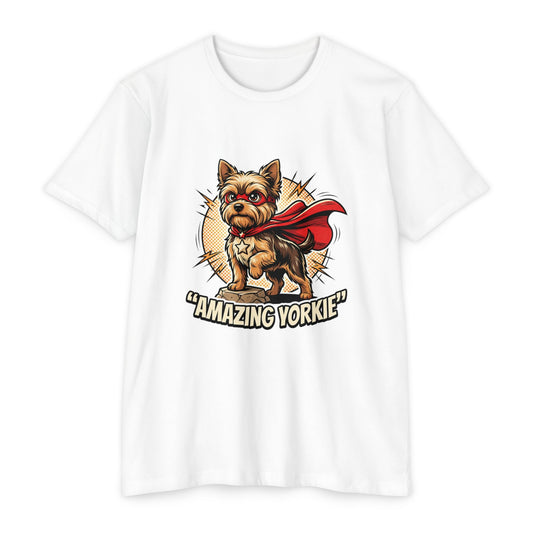 Yorkie Superhero T-Shirt — Cute Yorkshire Terrier Graphic Tee