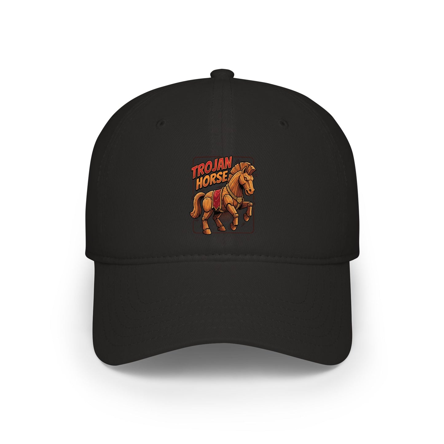 Horse Rider Vintage Patch Baseball Cap — Low Profile Equestrian Hat