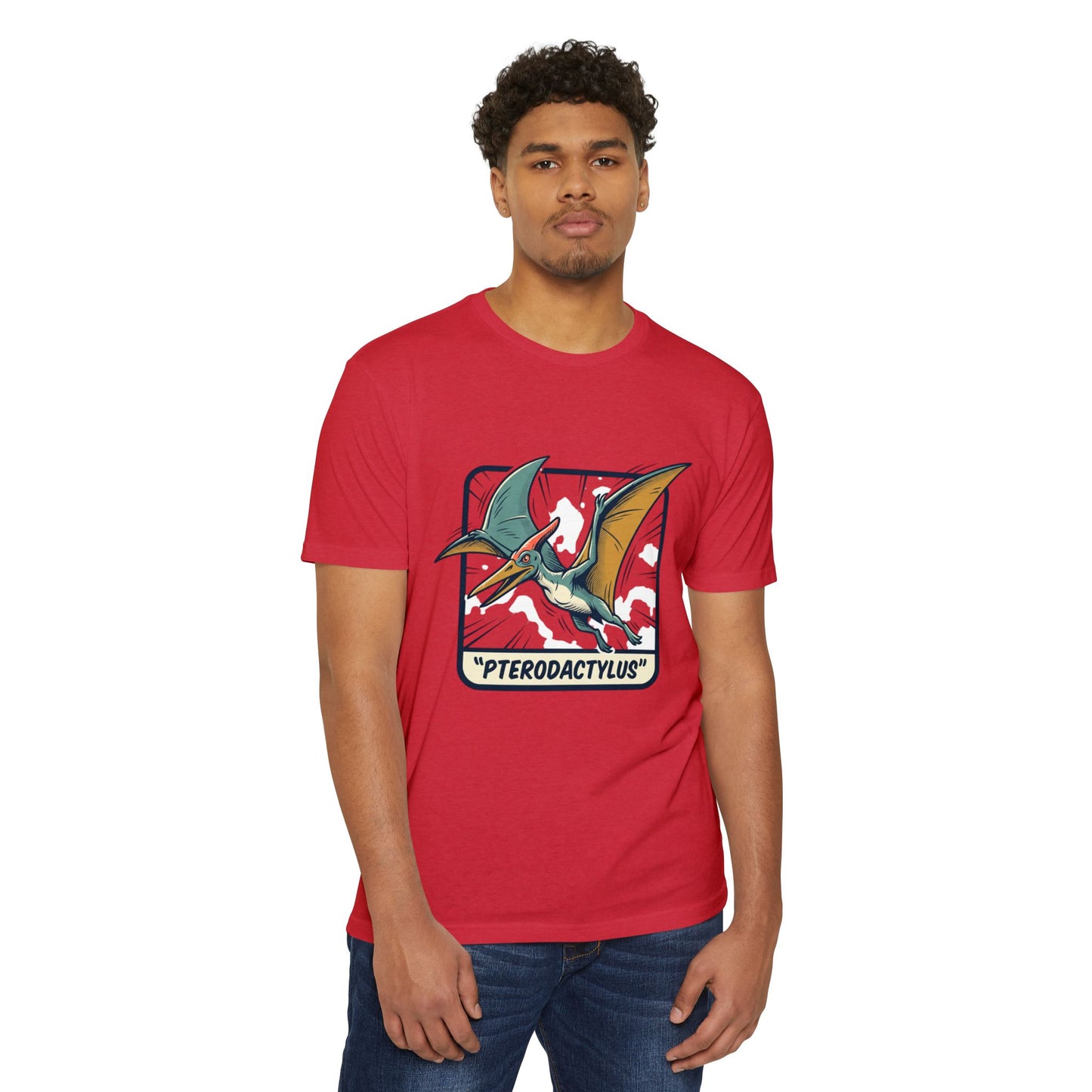 Vintage Pterodactylus Dino T-Shirt — Retro Dinosaur Graphic Tee