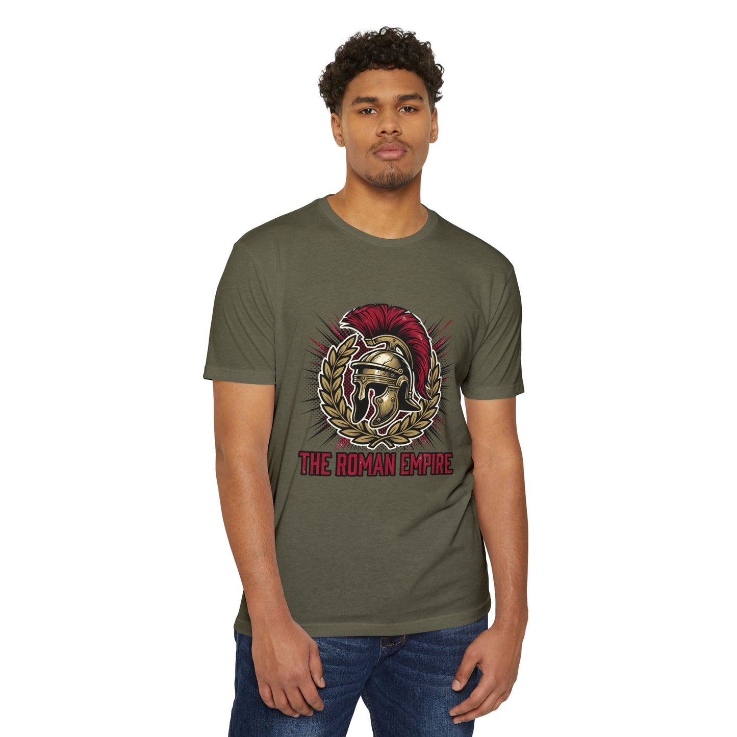 Roman Empire Helmet T-Shirt — Vintage Gladiator Graphic Tee