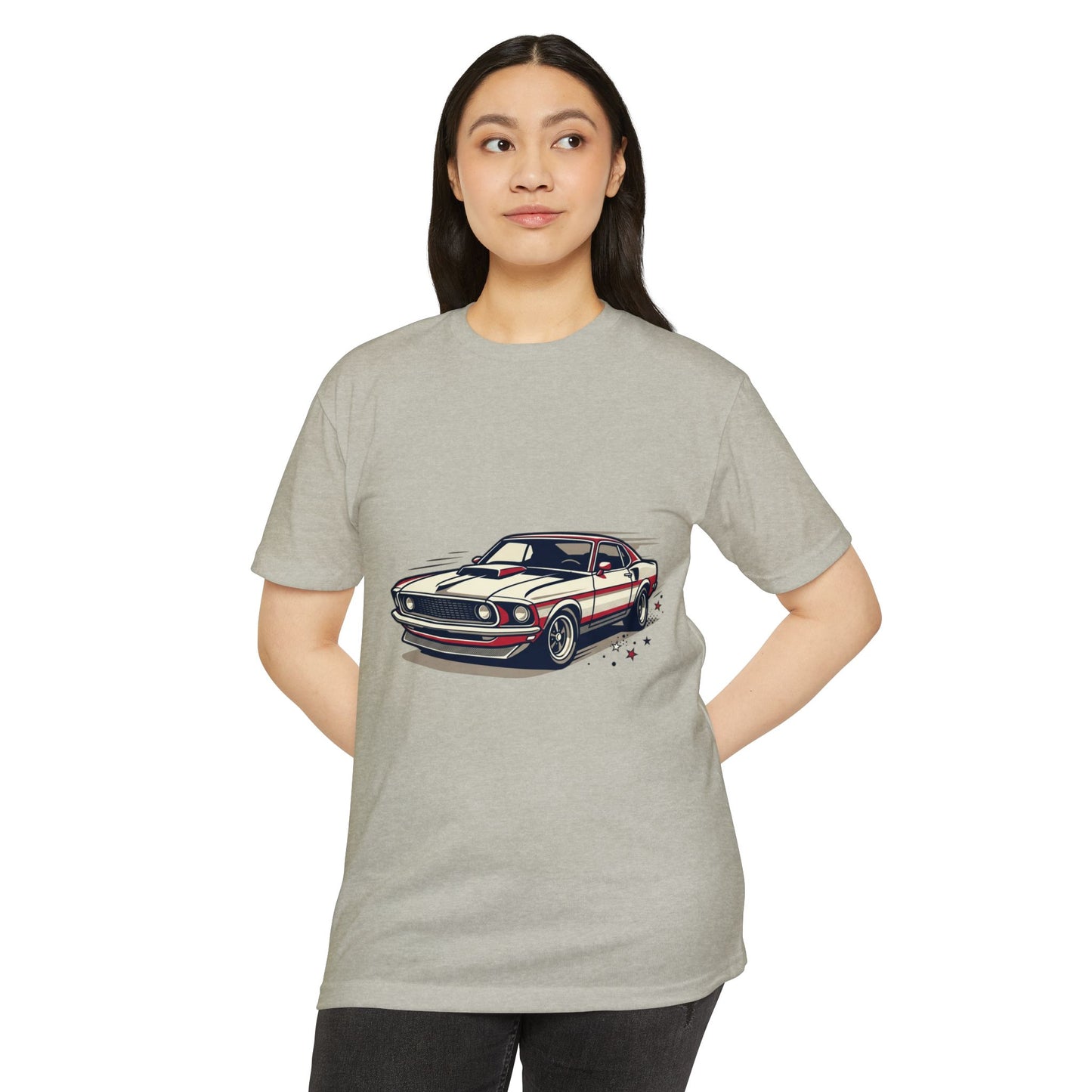 Classic Muscle Car T-Shirt — Retro Racing Illustration Tee