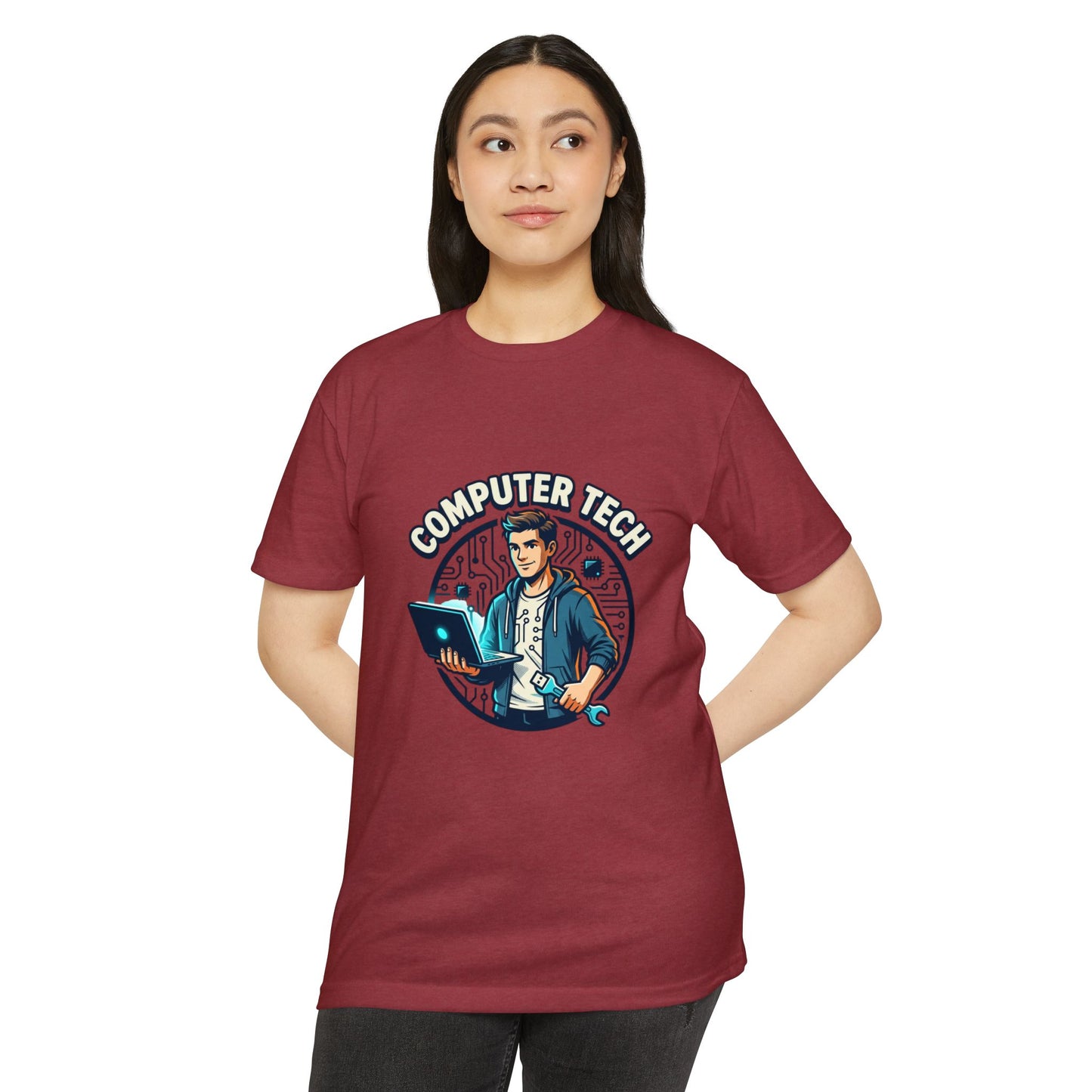 Computer Tech T-Shirt — Retro IT Technician Graphic Tee