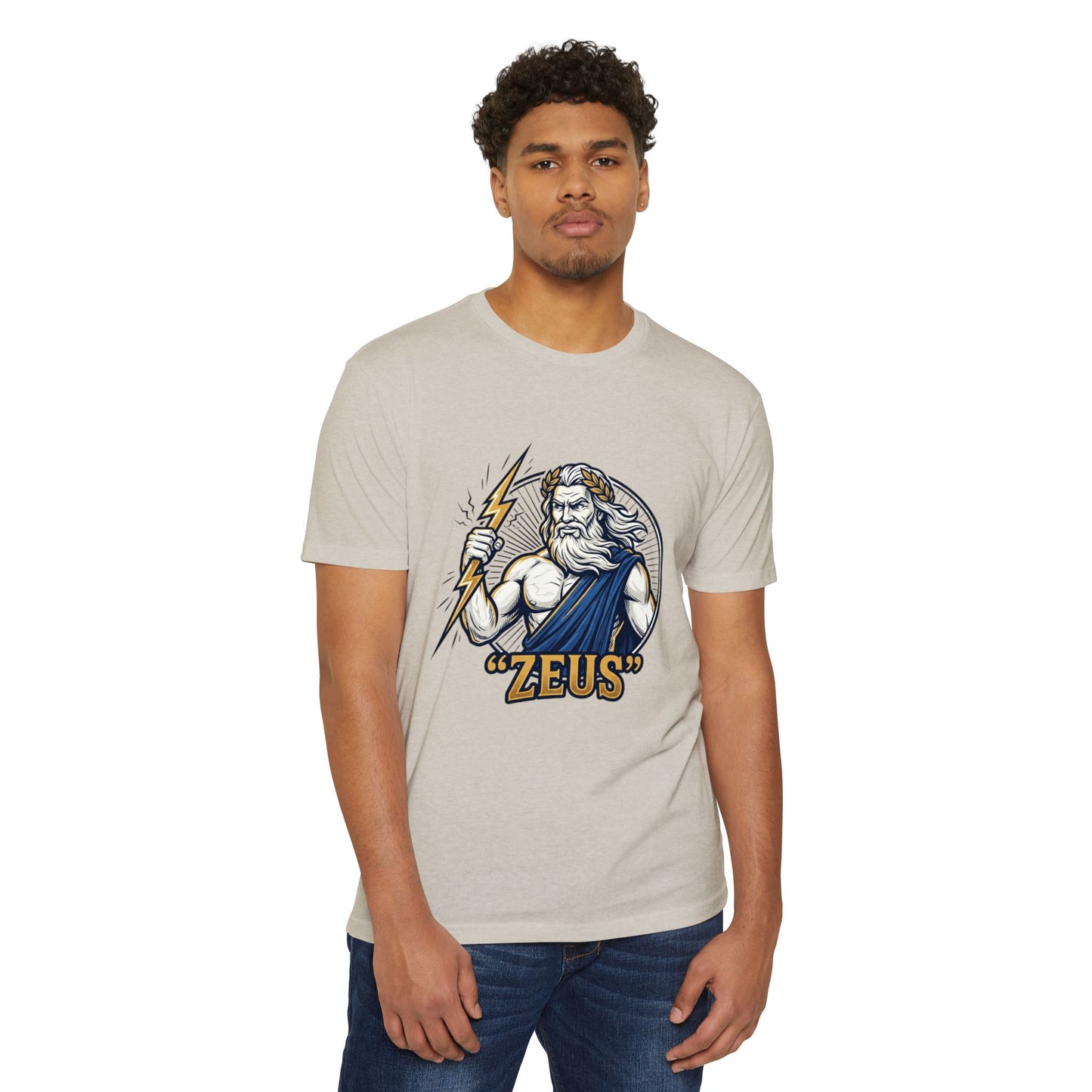 Zeus Lightning Graphic T‑Shirt — Mythology Greek God Tee