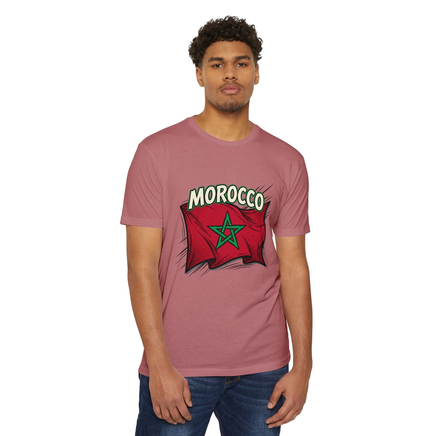 Morocco Flag Vintage Graphic T-Shirt — Moroccan Pride Tee