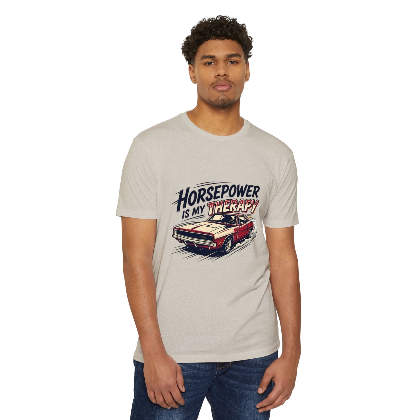 Horsepower Is My Therapy T-Shirt — Racing & Car Enthusiast Tee