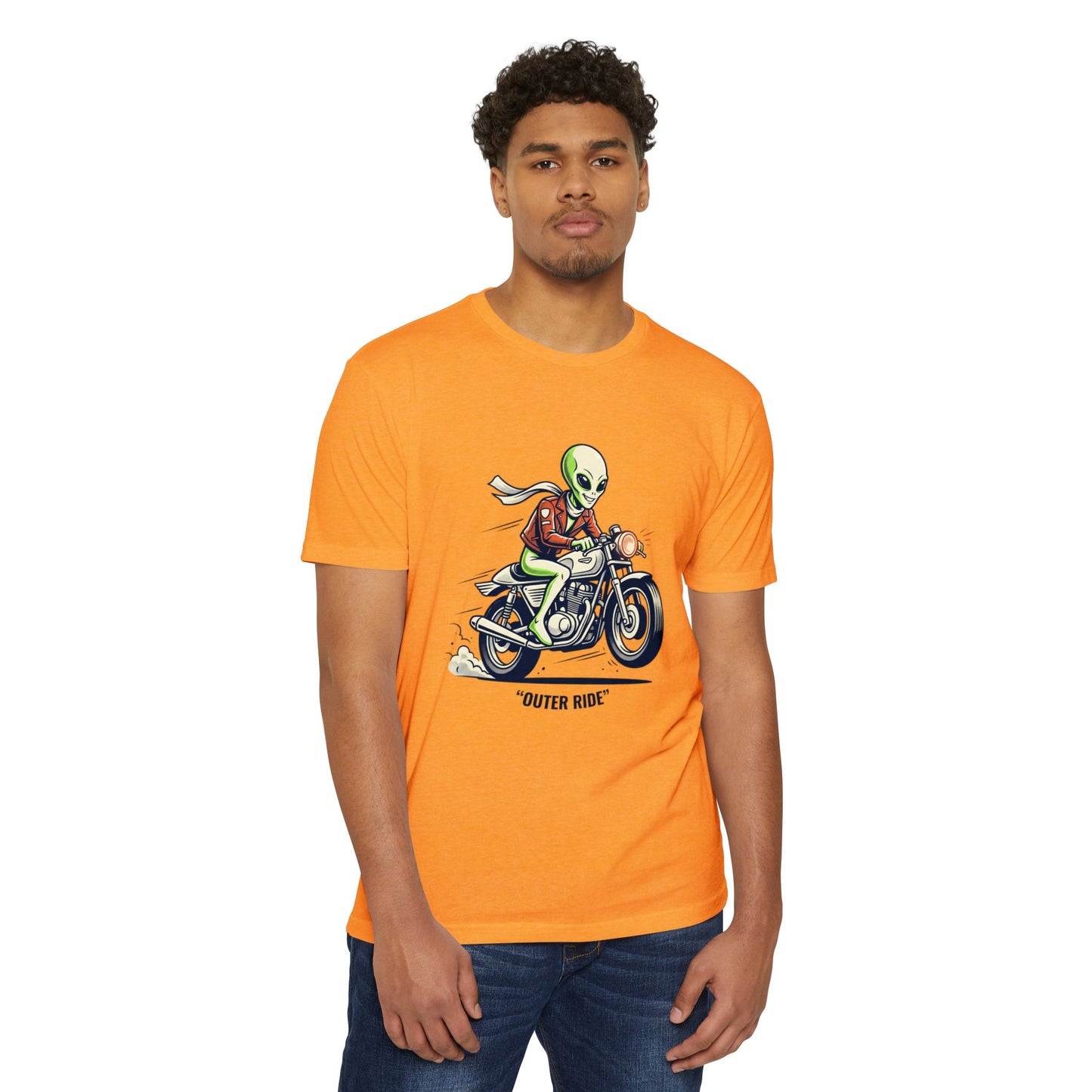 Alien Motorcyclist "Outer Ride" T-Shirt