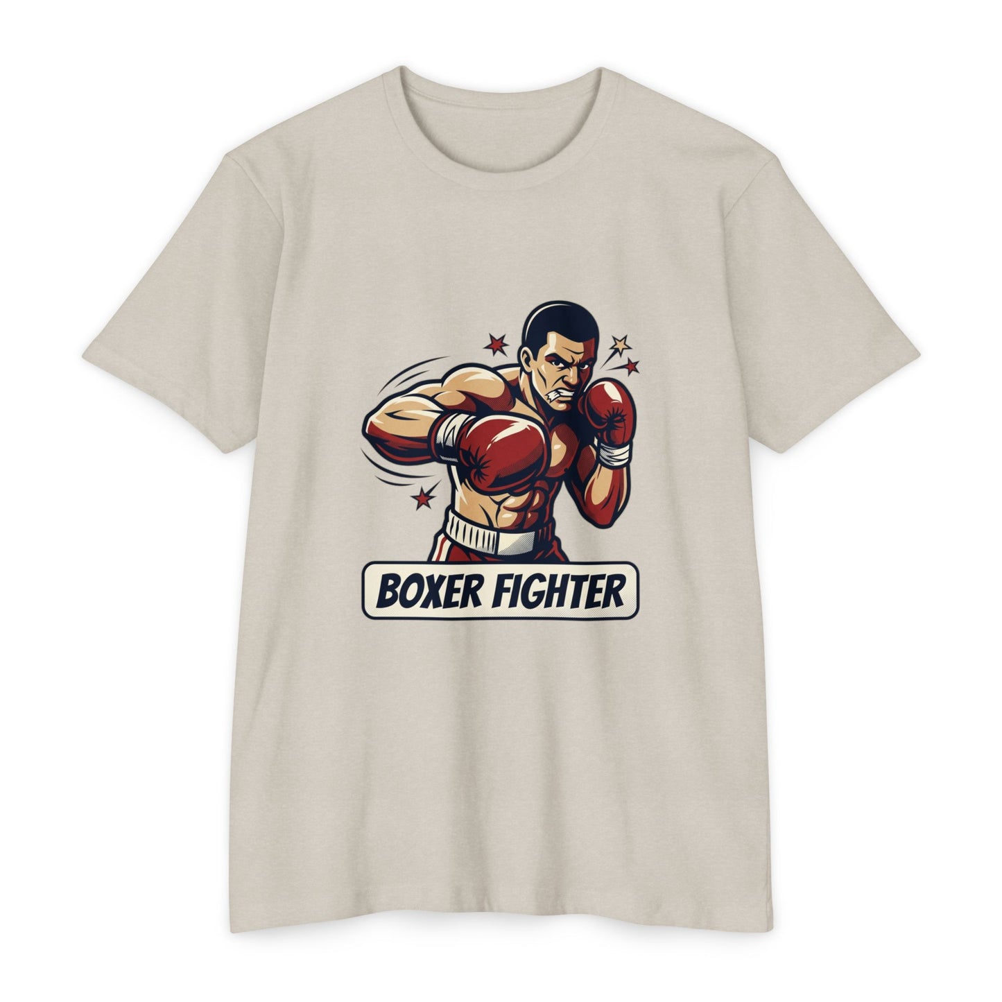 Boxer Fighter Vintage Boxing Graphic T-Shirt — Retro Gym Tee for Fans & Trainers