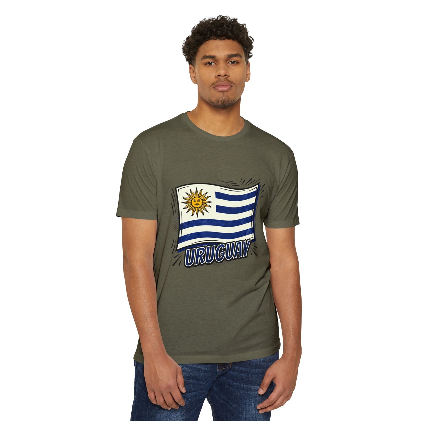 Uruguay Flag Retro Sun & Stripes T-Shirt
