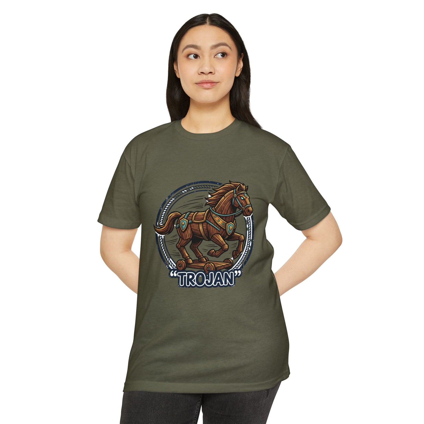 Trojan Horse Vintage Equestrian Logo T-Shirt