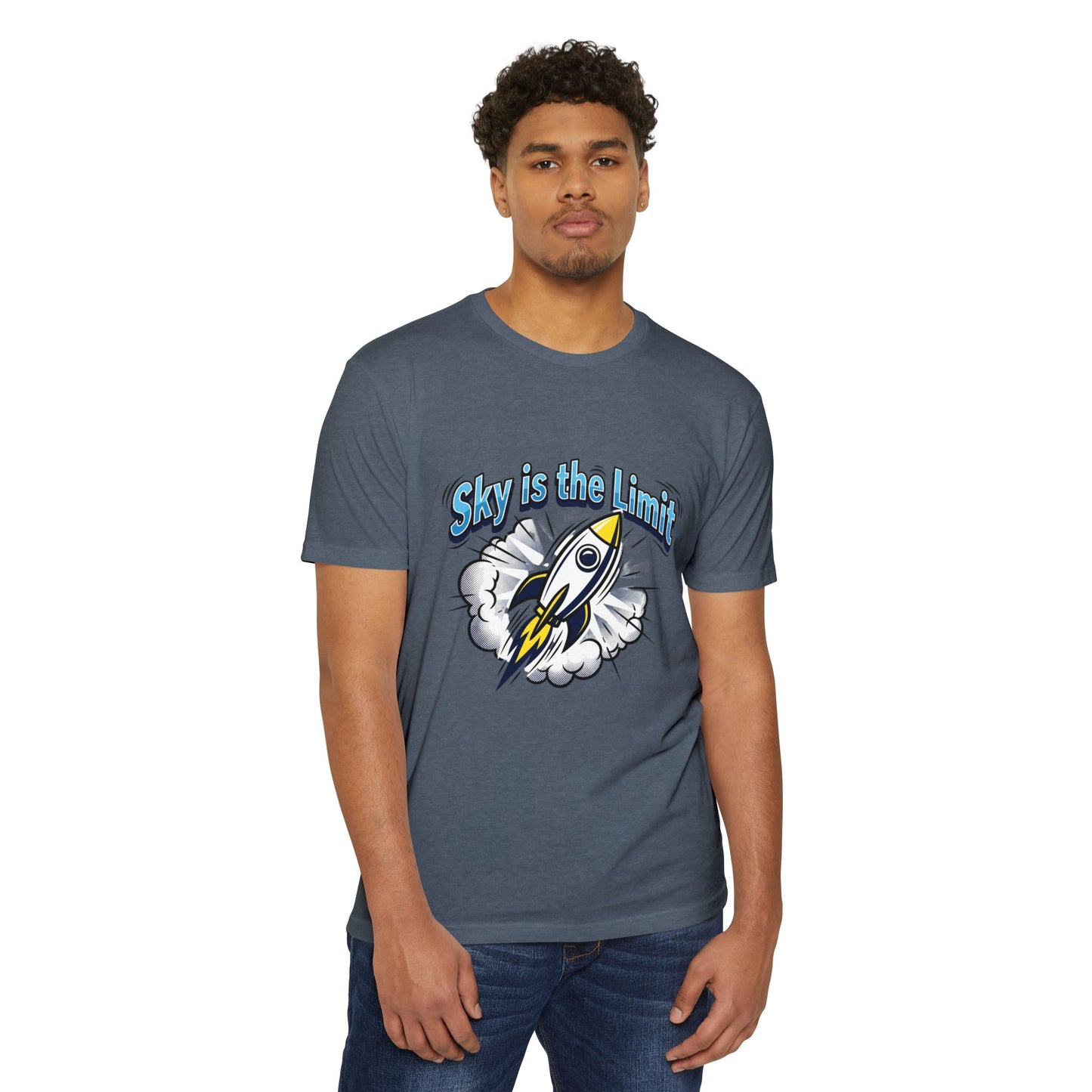 Sky Is the Limit Rocket T-Shirt — Inspirational Graphic Tee