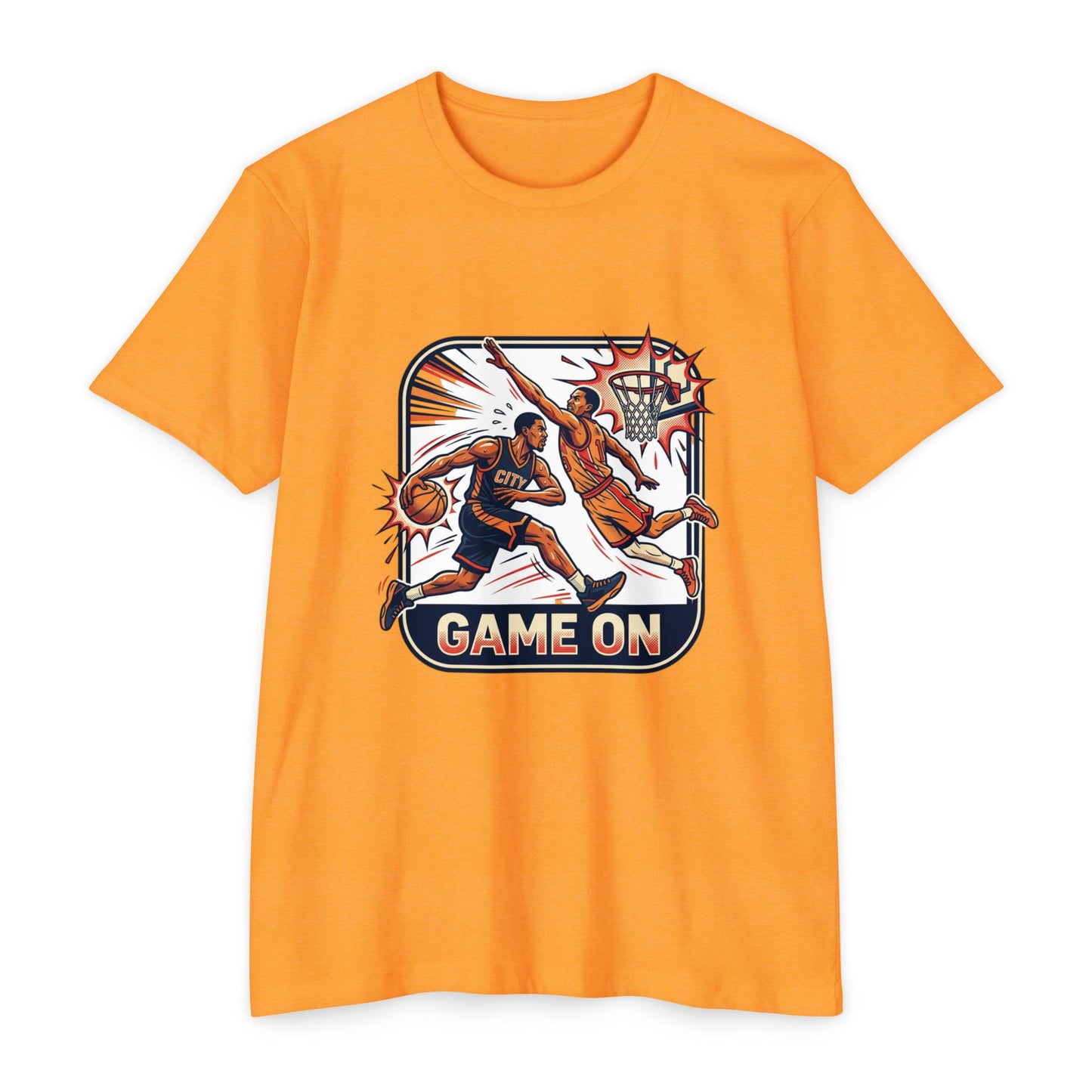 Basketball T-Shirt — Retro 'Game On' Dunk Design