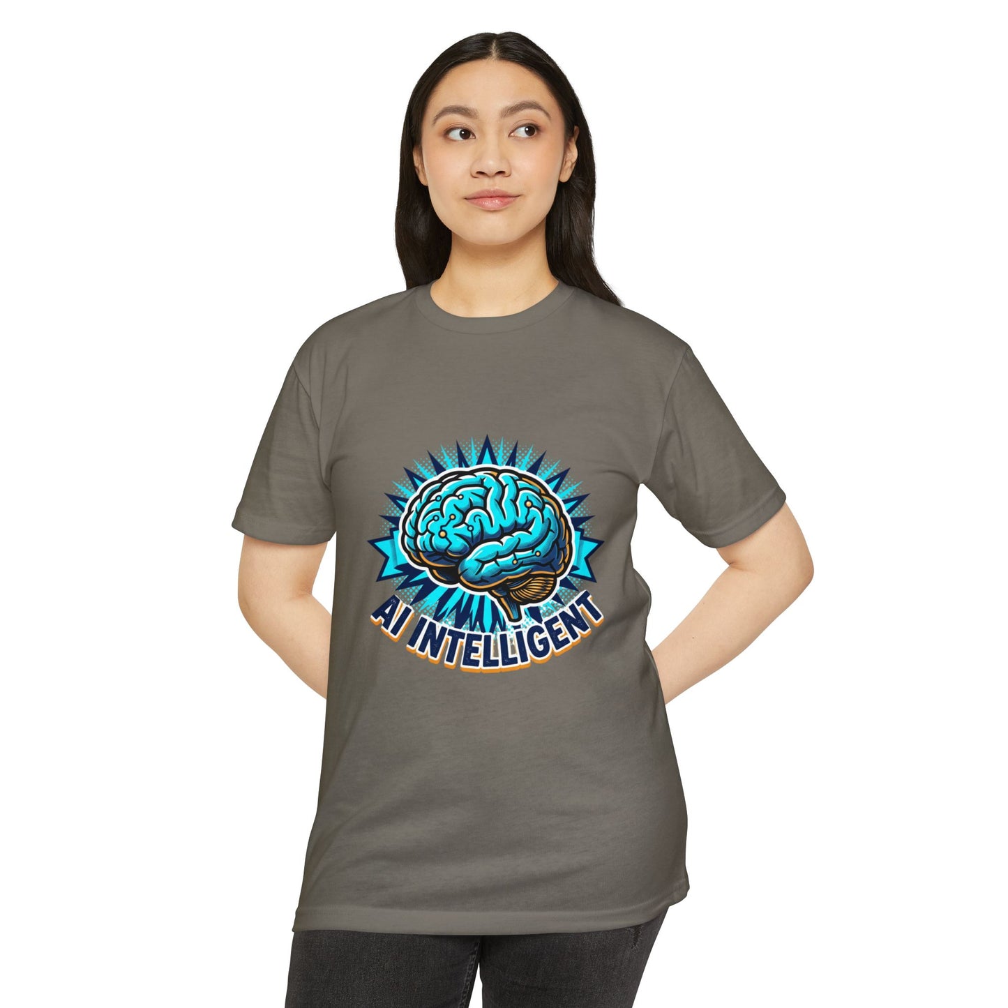 AI Intelligent Brain Graphic T-Shirt — Futuristic Tech Design for AI Enthusiasts