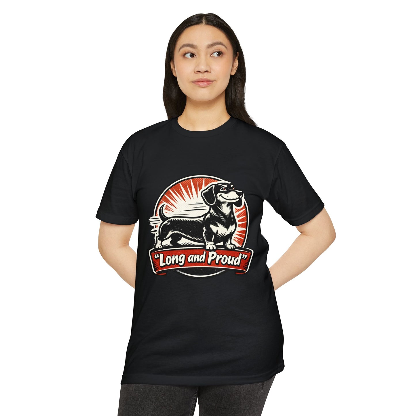 Long and Proud Dachshund T-Shirt — Cute Retro Wiener Dog Tee