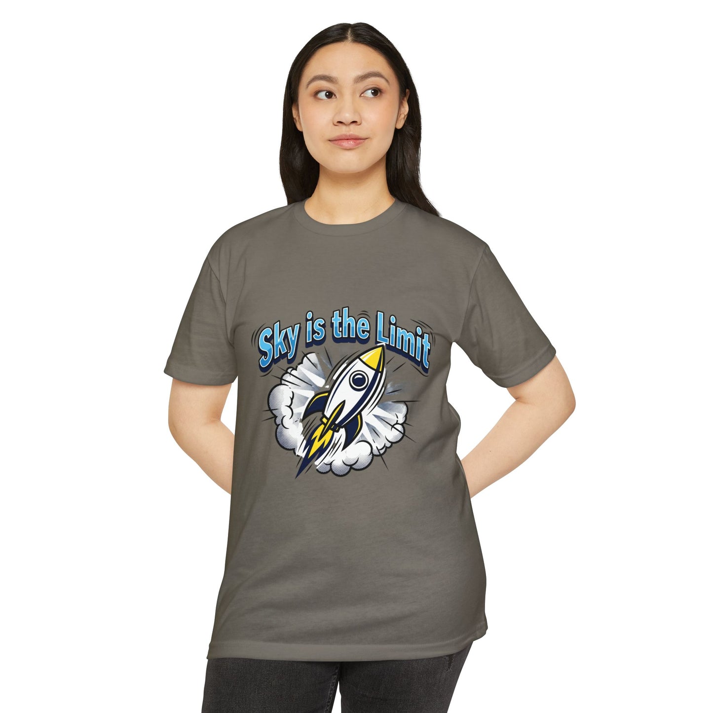 Sky Is the Limit Rocket T-Shirt — Inspirational Graphic Tee