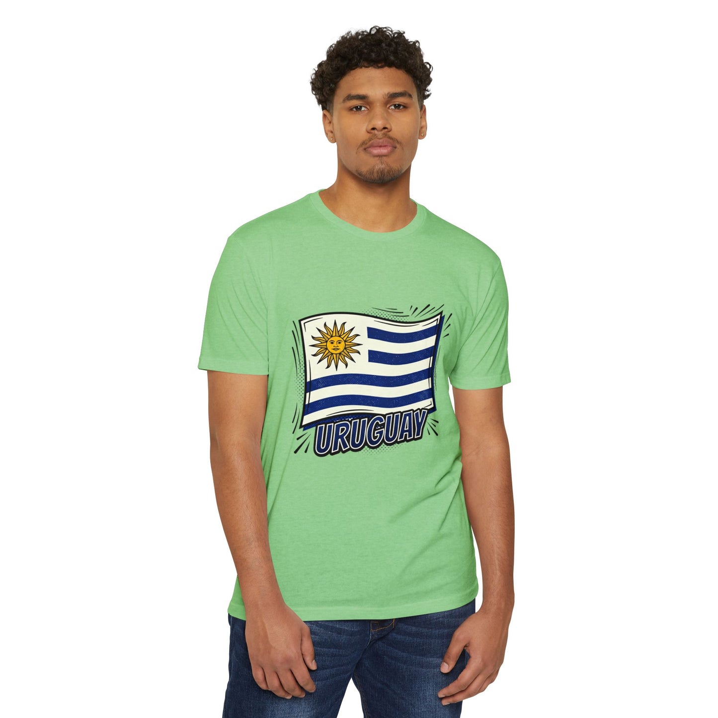 Uruguay Flag Retro Sun & Stripes T-Shirt