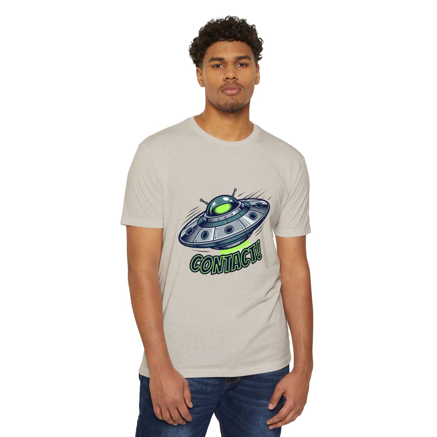 UFO Contact T-Shirt — Alien Spaceship Graphic Tee