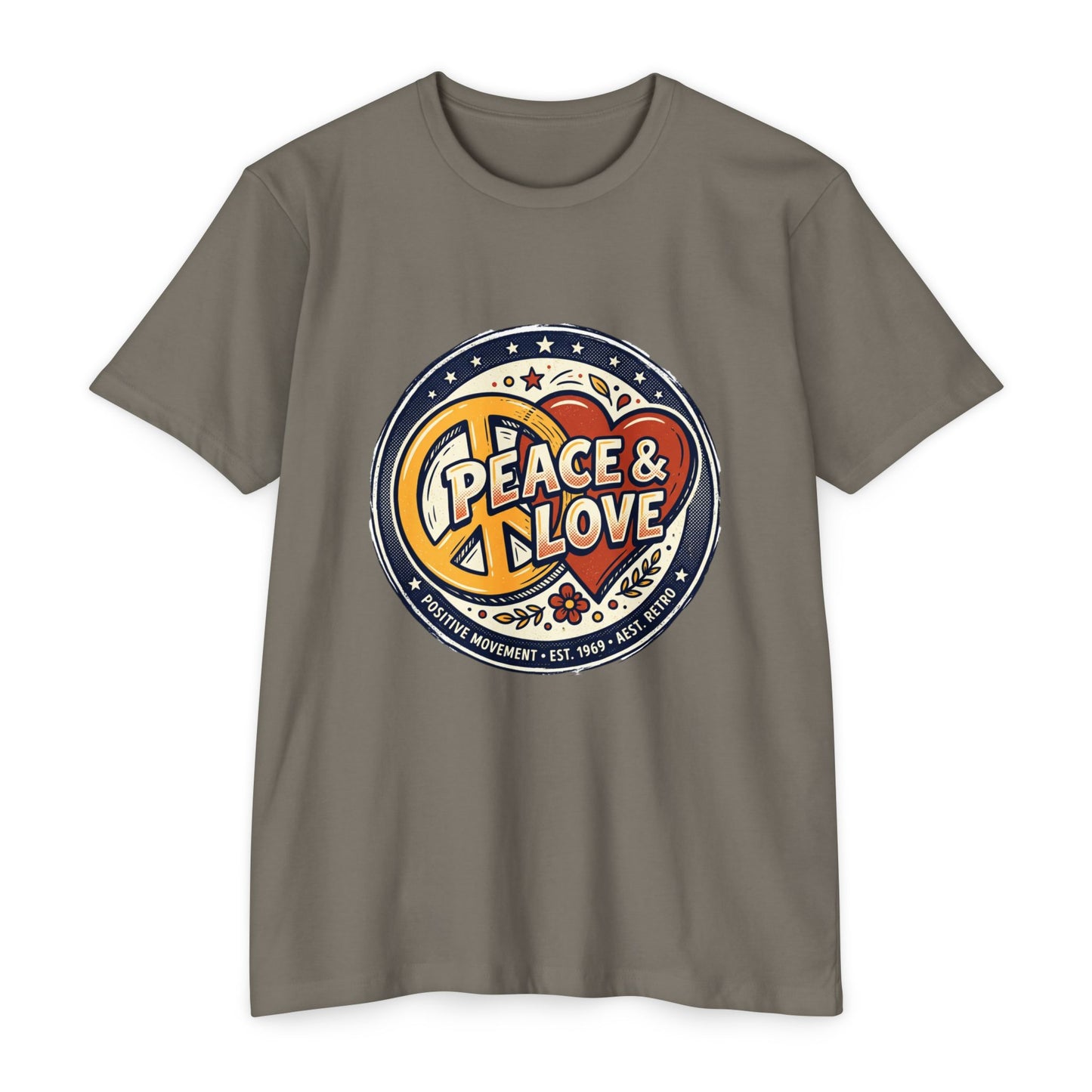 Peace & Love Retro Peace Sign T-Shirt