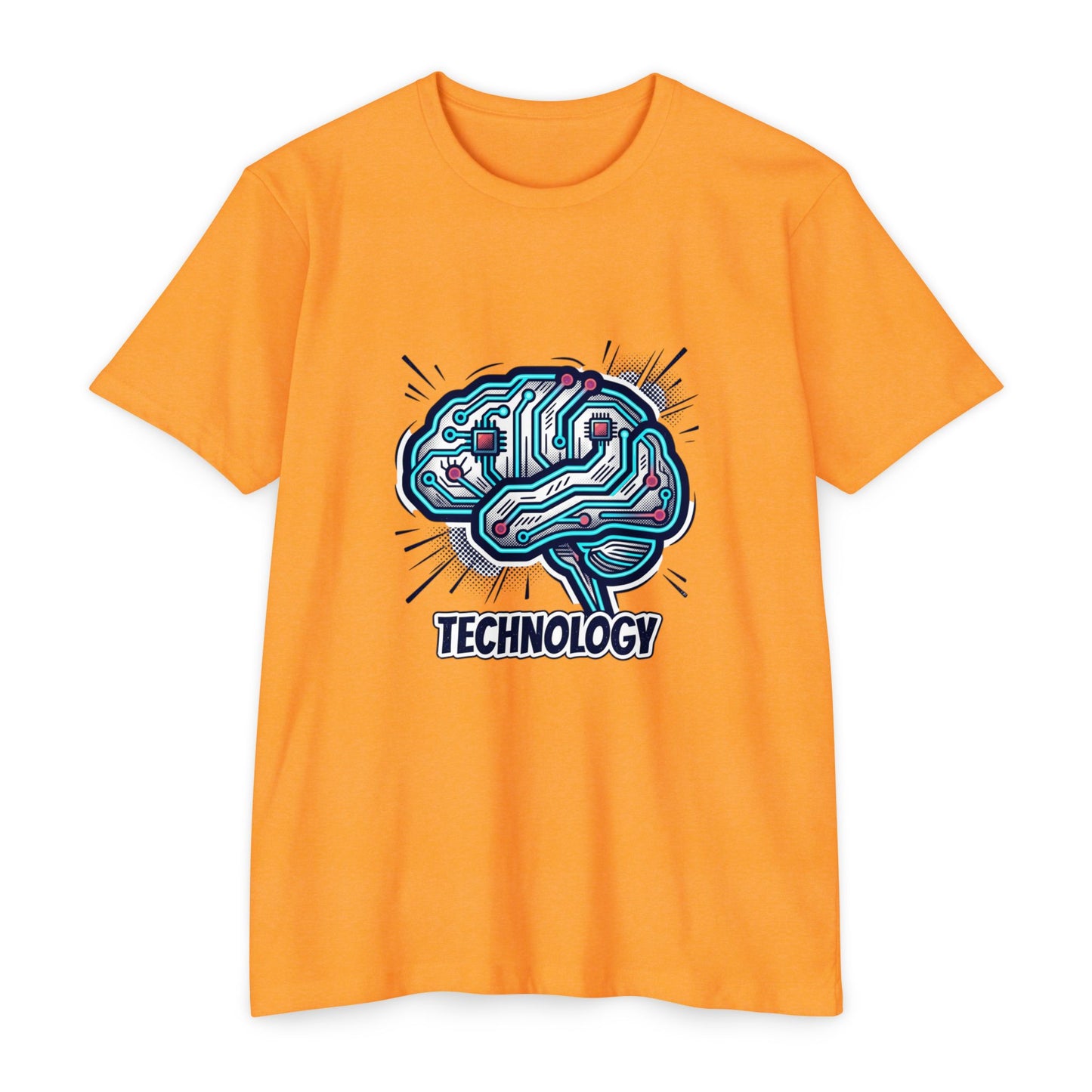 Tech Circuit Brain T-Shirt — Technology Graphic Tee
