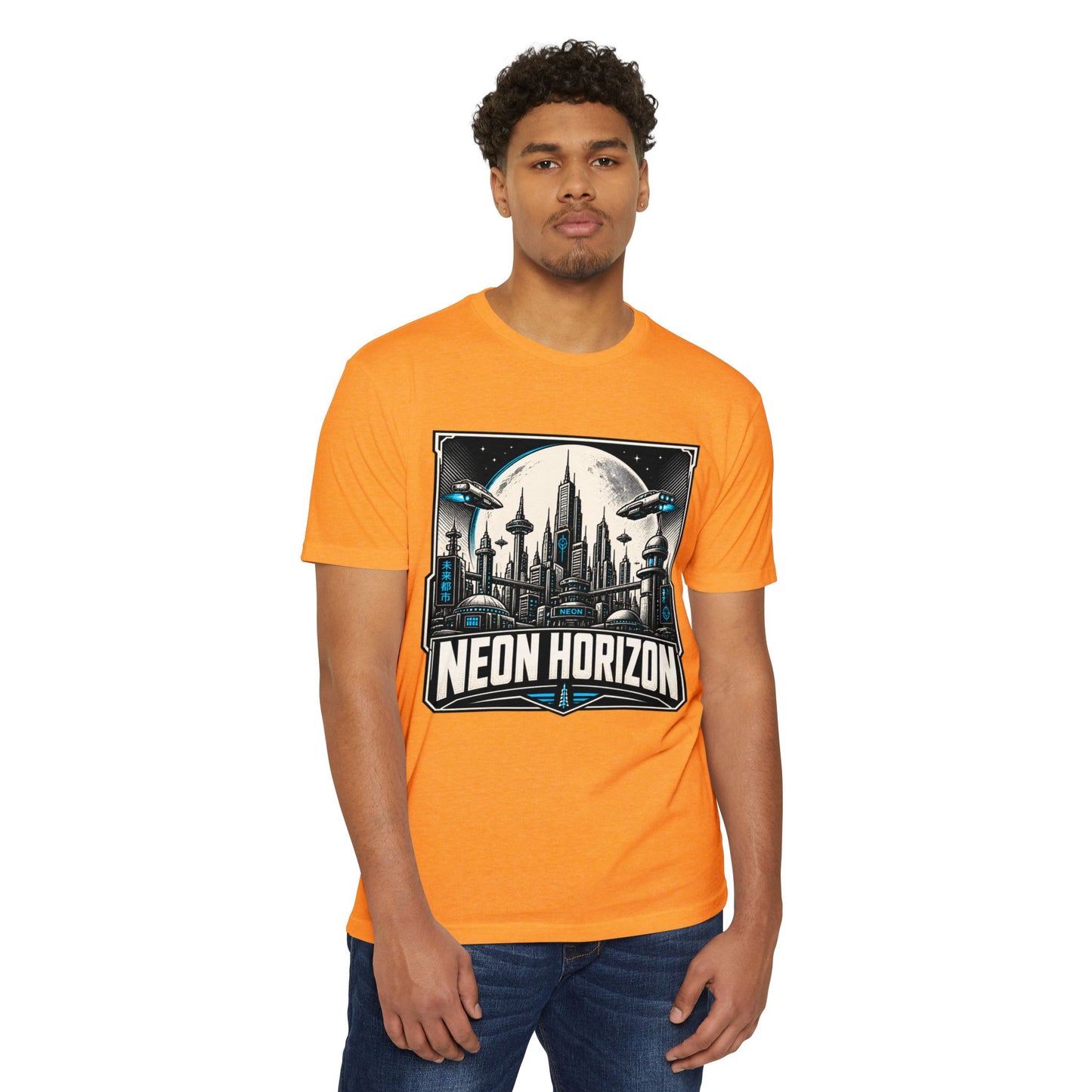 Neon Horizon Sci‑Fi T-Shirt