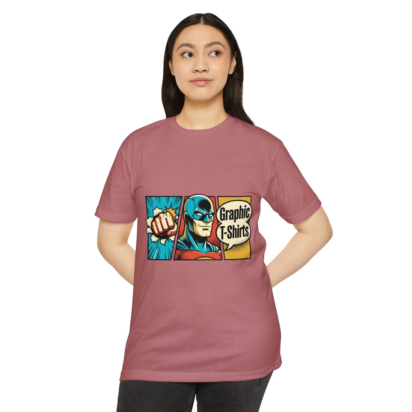 Retro Comic Superhero T-Shirt — Pop Art Graphic Tee