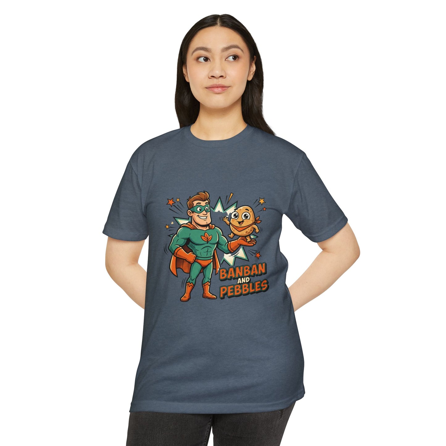 Banban and Pebbles Superhero Kids T-Shirt