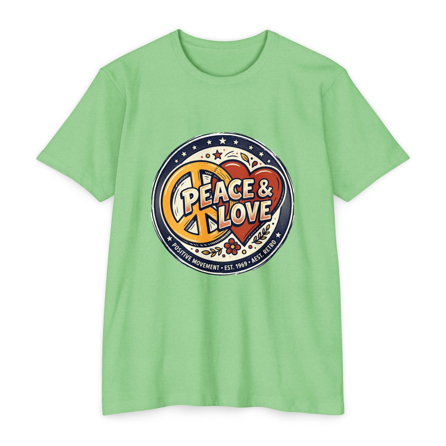 Peace & Love Retro Peace Sign T-Shirt