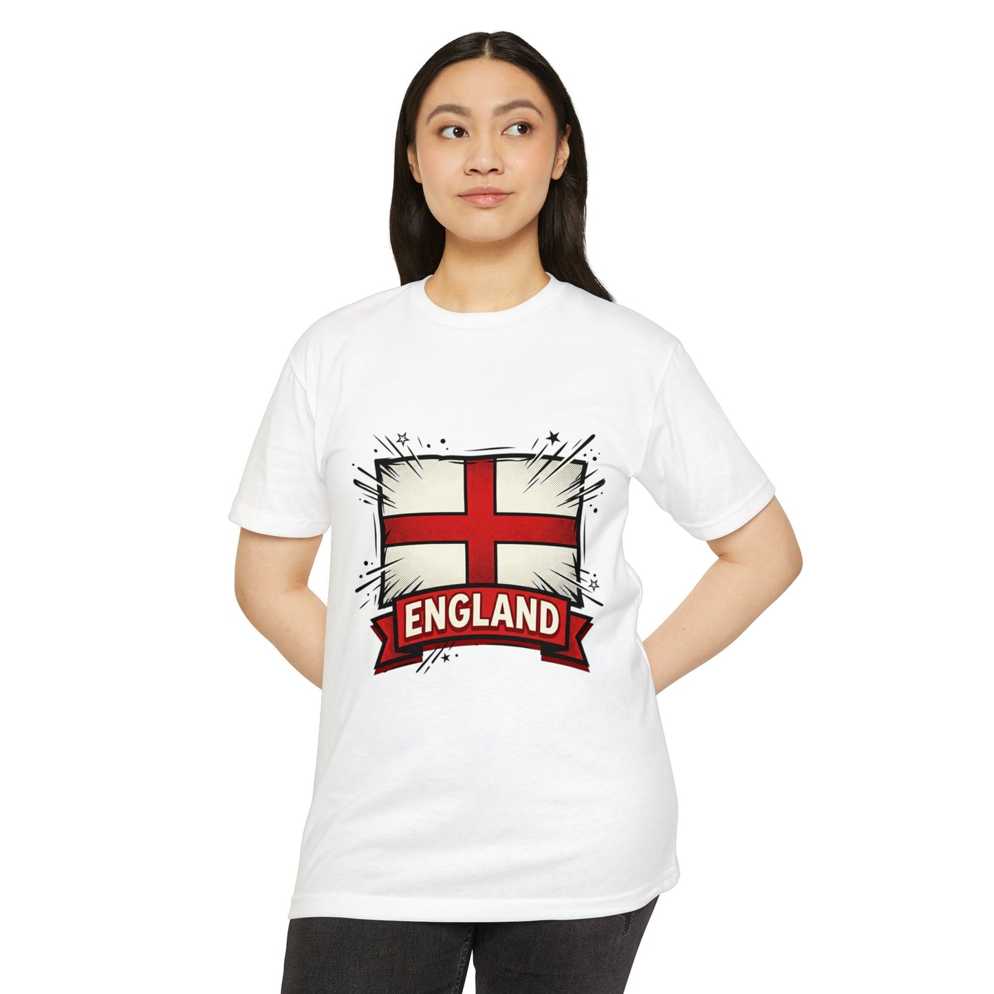 England St. George Cross T-Shirt — Flag Graphic Tee for Fans & Supporters