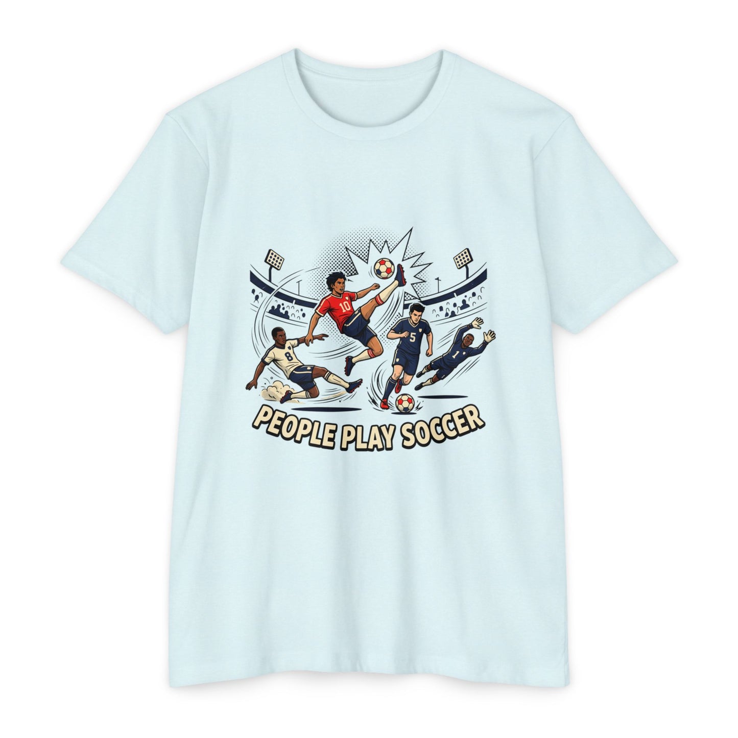 People Play Soccer T-Shirt – Vintage Soccer Players Graphic Tee