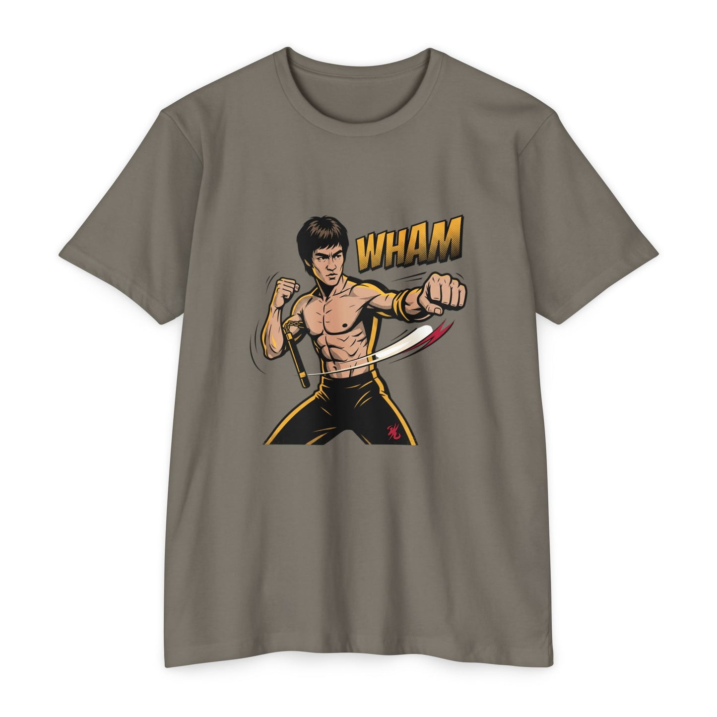 Camiseta gráfica de artes marciales — Camiseta de luchador estilo Bruce 'WHAM'