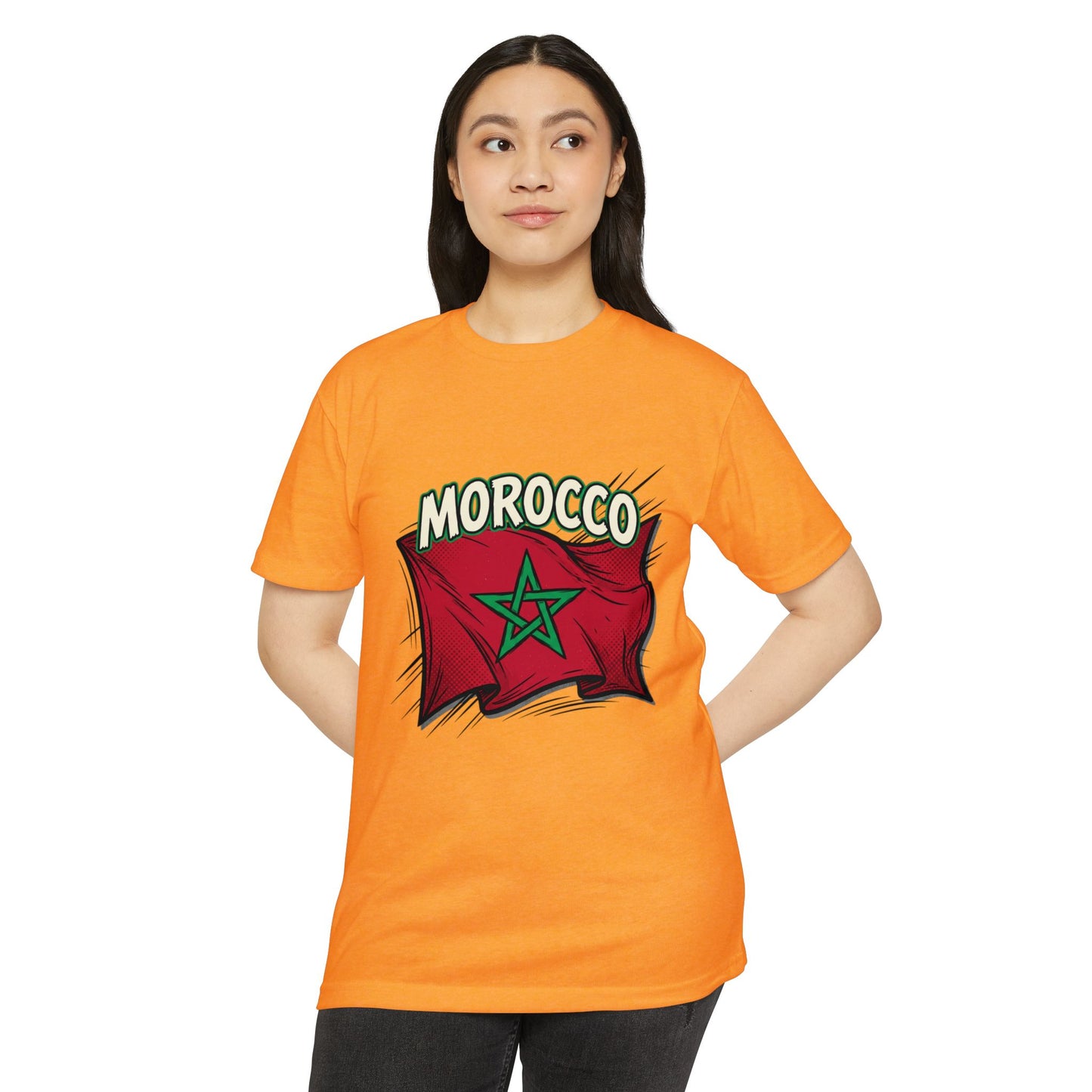 Morocco Flag Vintage Graphic T-Shirt — Moroccan Pride Tee