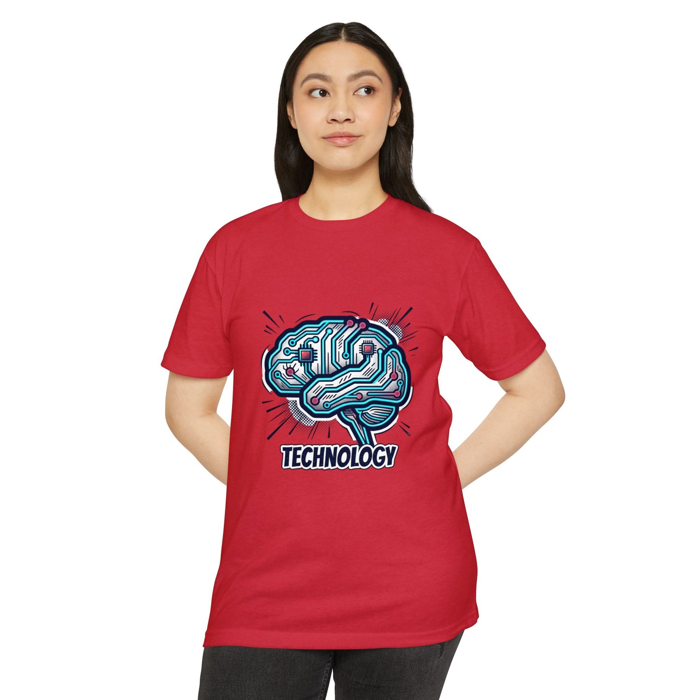 Tech Circuit Brain T-Shirt — Technology Graphic Tee