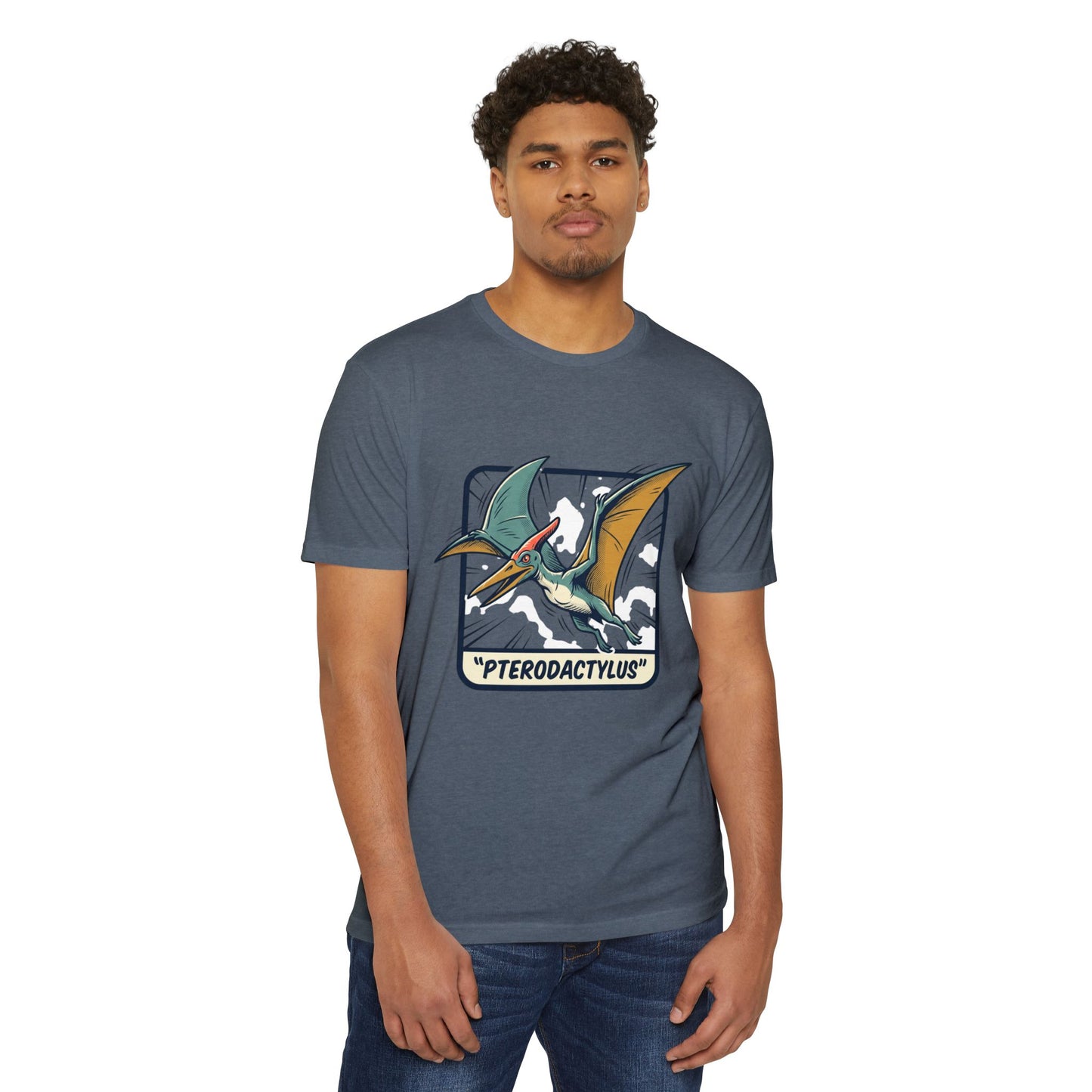 Vintage Pterodactylus Dino T-Shirt — Retro Dinosaur Graphic Tee