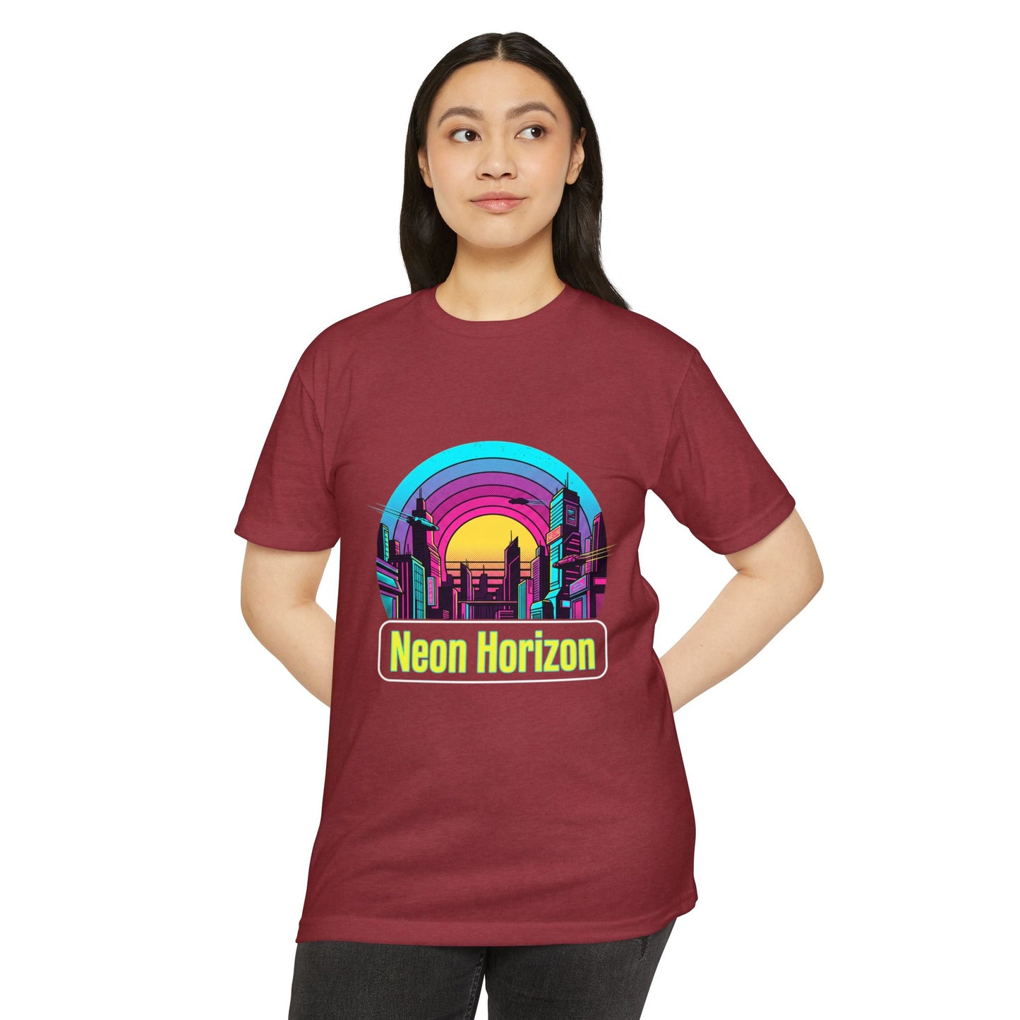 Neon Horizon Retro City T-Shirt