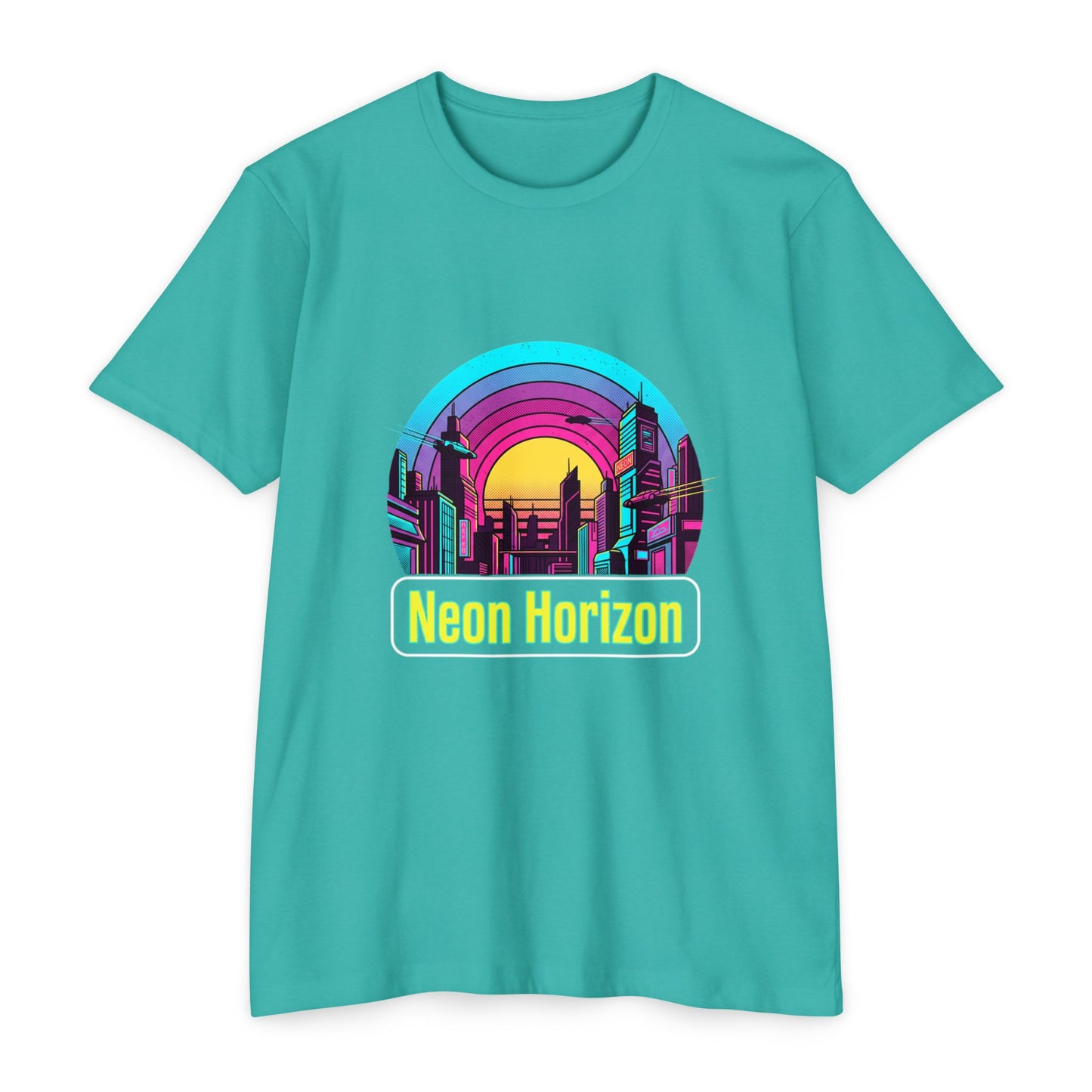 Neon Horizon Retro City T-Shirt
