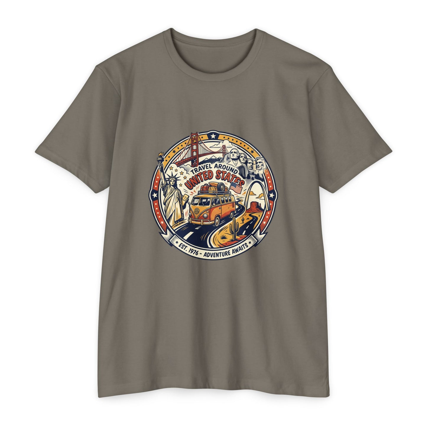 Vintage 'Travel Around the World' Road Trip T-Shirt