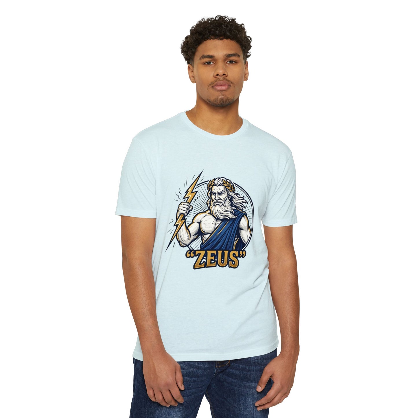 Zeus Lightning Graphic T‑Shirt — Mythology Greek God Tee