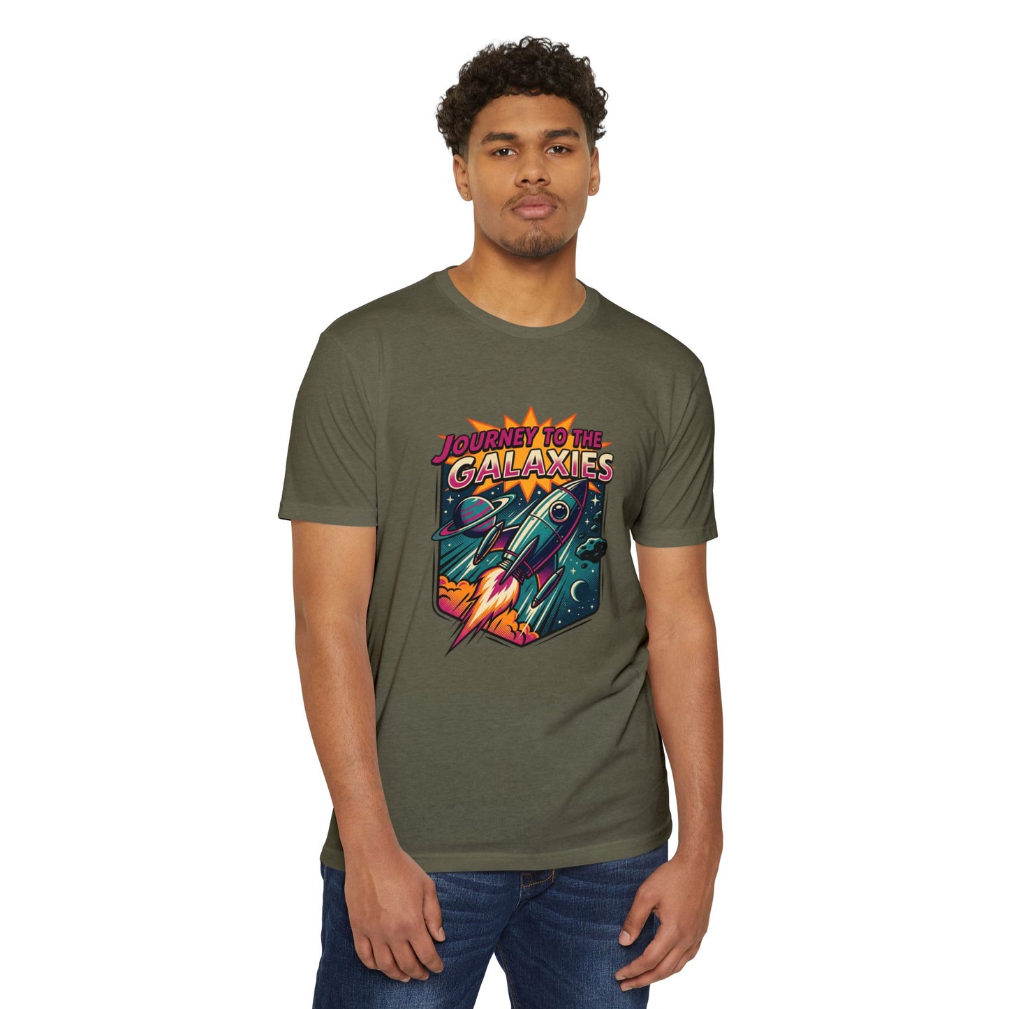 Journey to the Galaxies T-Shirt — Retro Rocket Space Tee