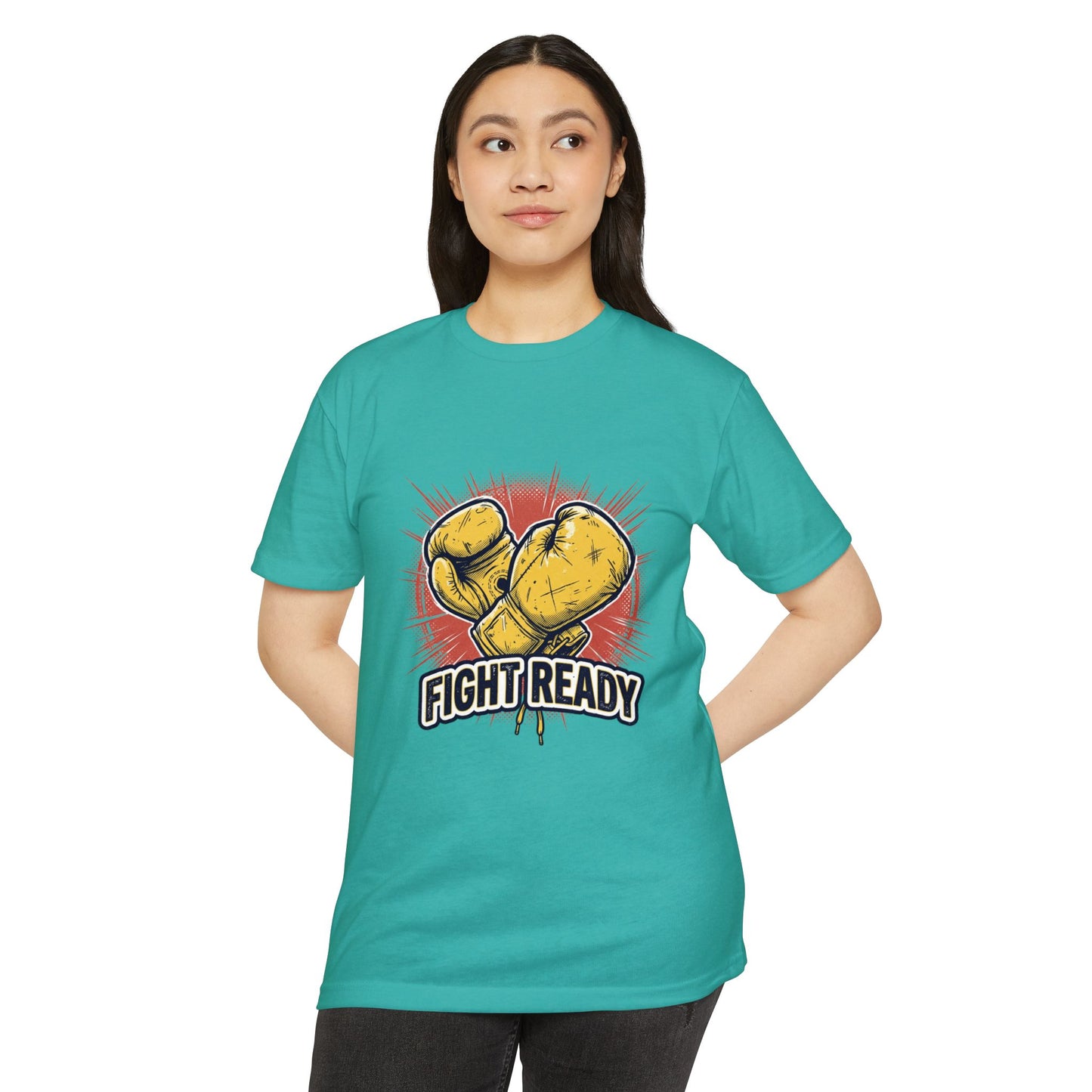 Fight Ready Boxing T-Shirt — Vintage Yellow Gloves Graphic Tee
