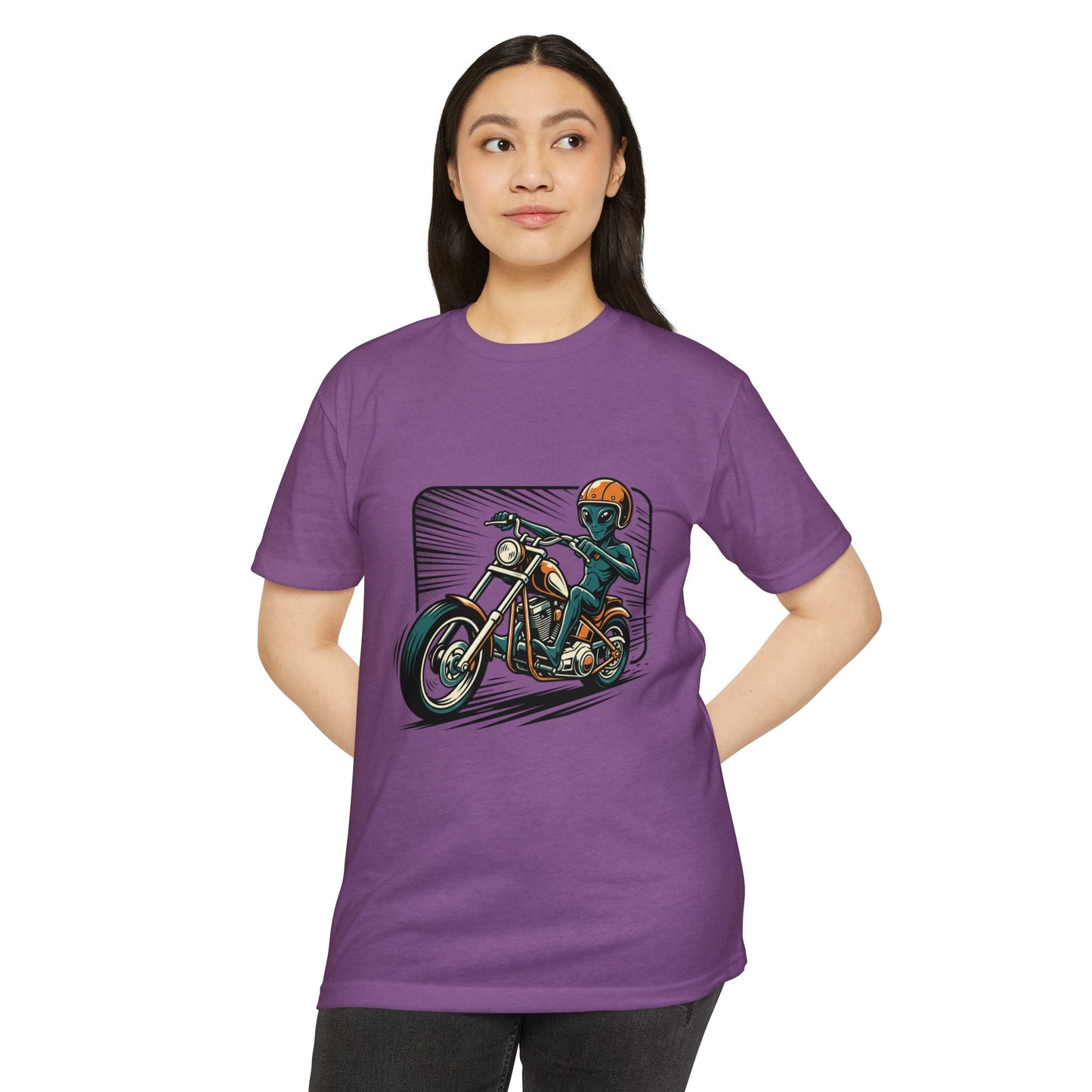 Motorcycle Rider Graphic T-Shirt — Retro Biker Design